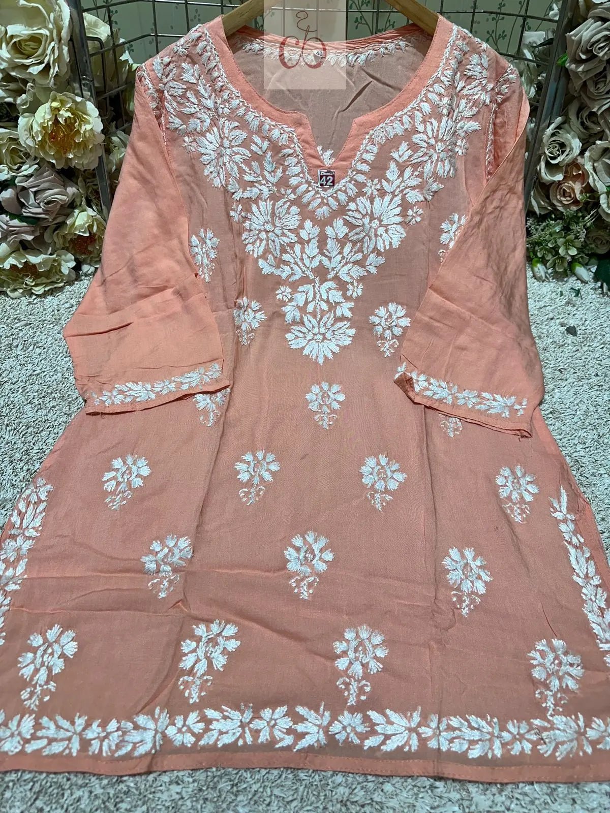 Modal Short Top Plus sizes - chikankariofficial