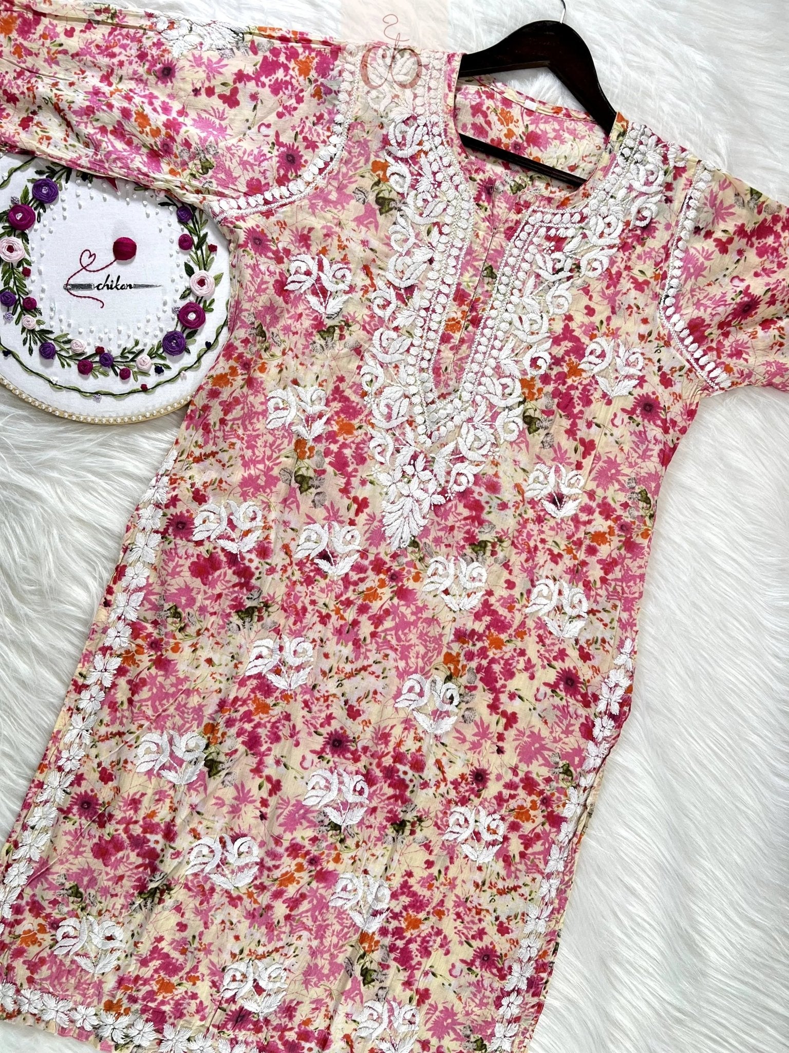 Mul Mul plazzo Printed Combo - chikankariofficial