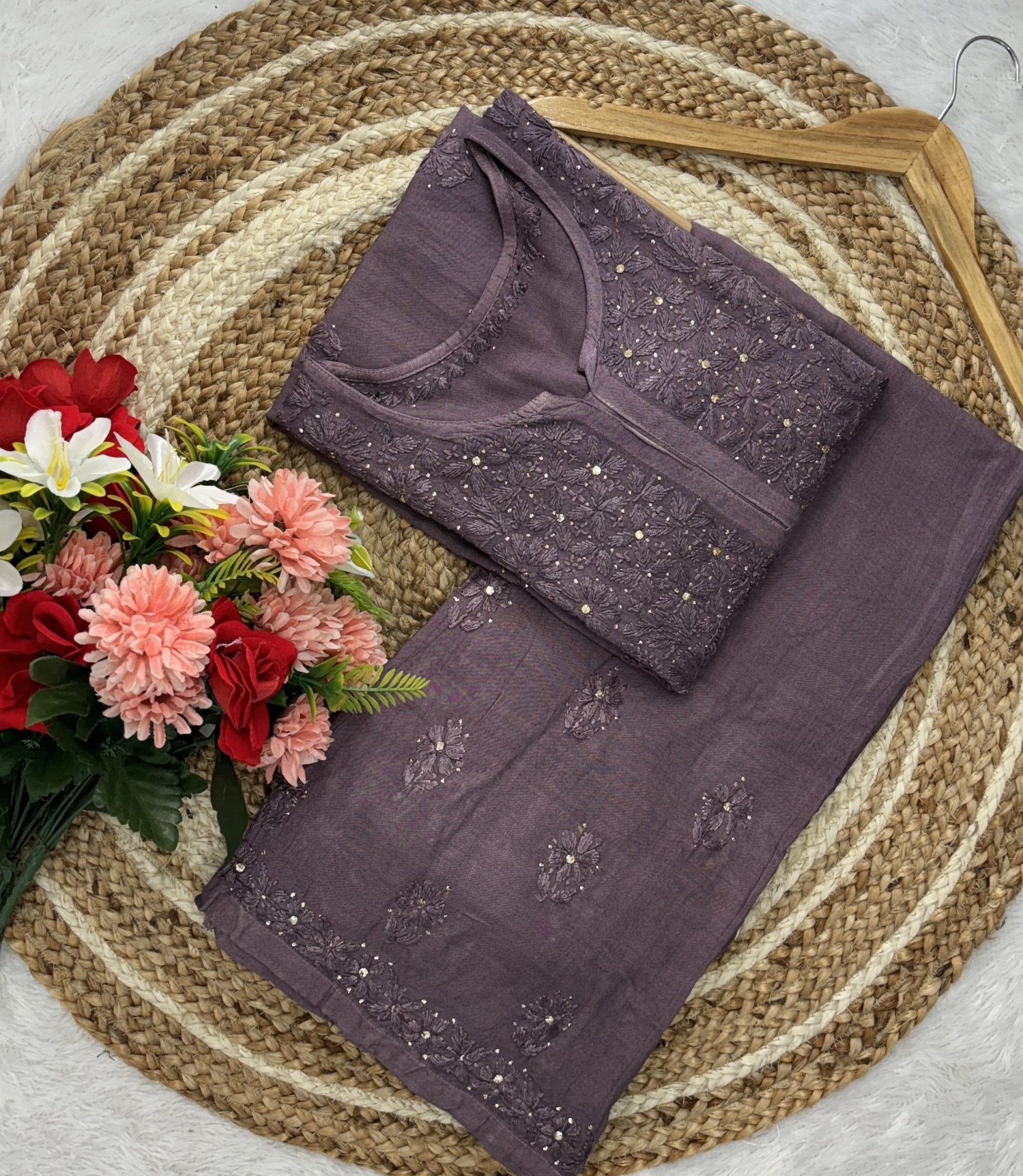 Muqaish Work Special Rayon Combo - chikankariofficial