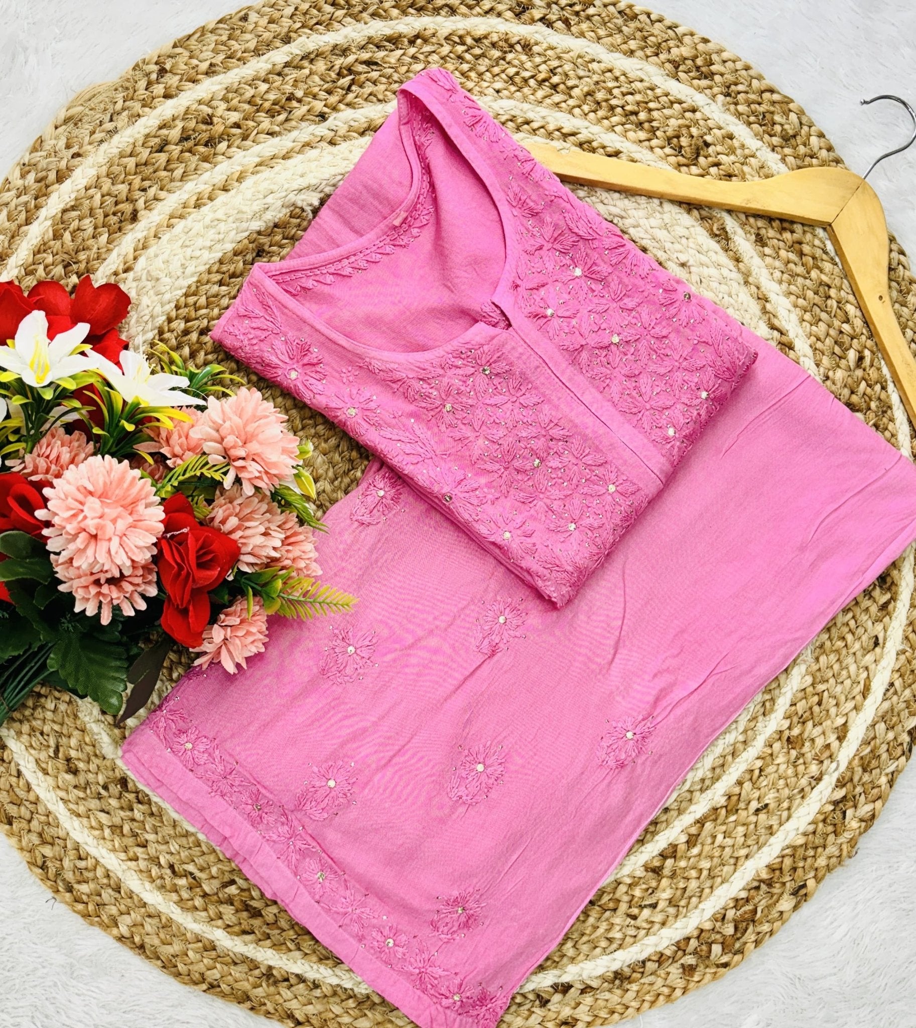 Muqaish Work Special Rayon Combo - chikankariofficial