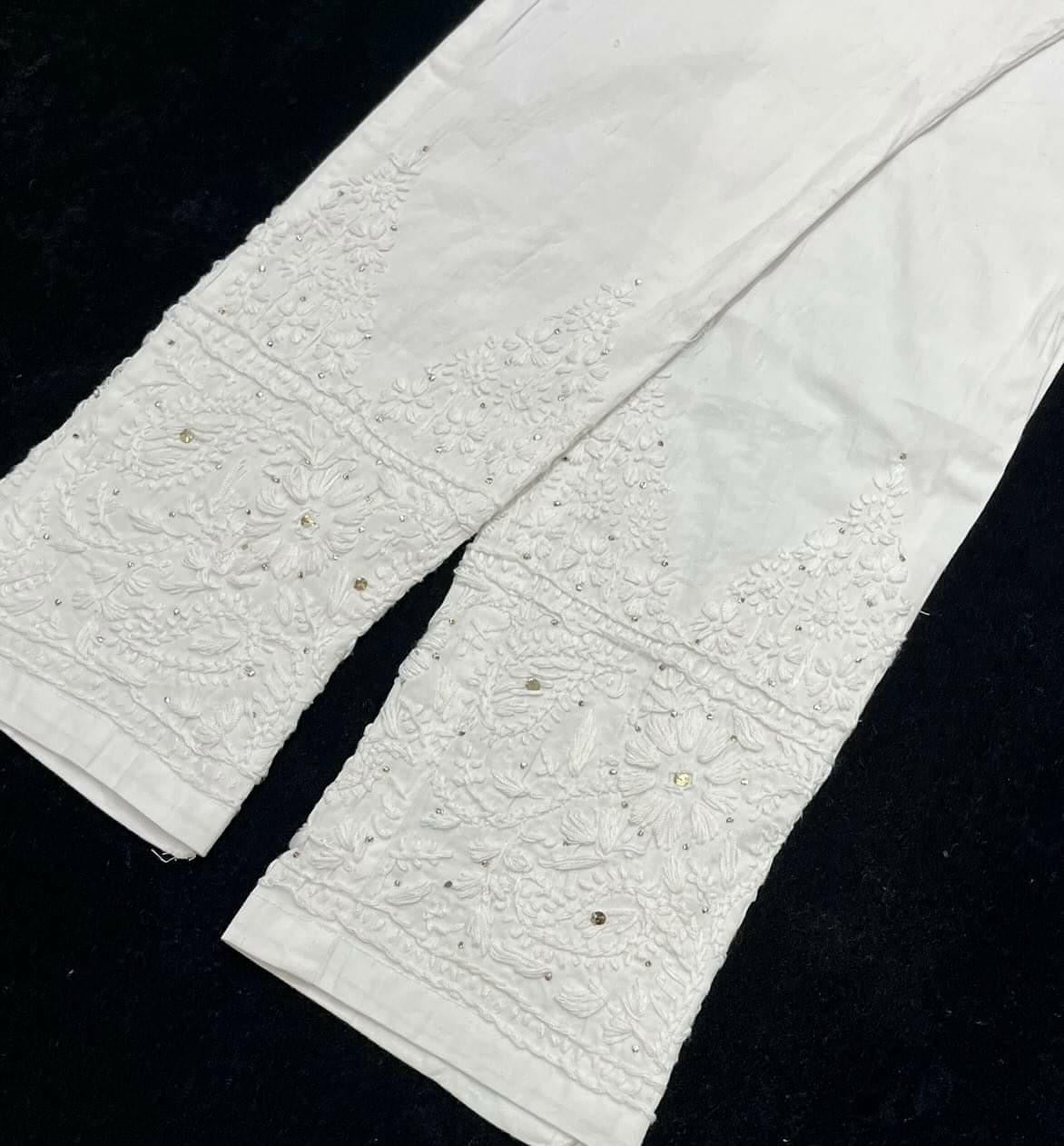 Muqaish work Straight Fit Free size Pant