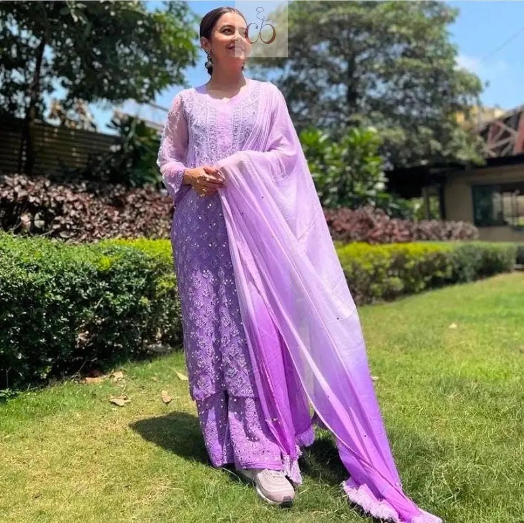 Ombre 4pc Mirror Set ( Most Loved ) Aryanshi Special - chikankariofficial