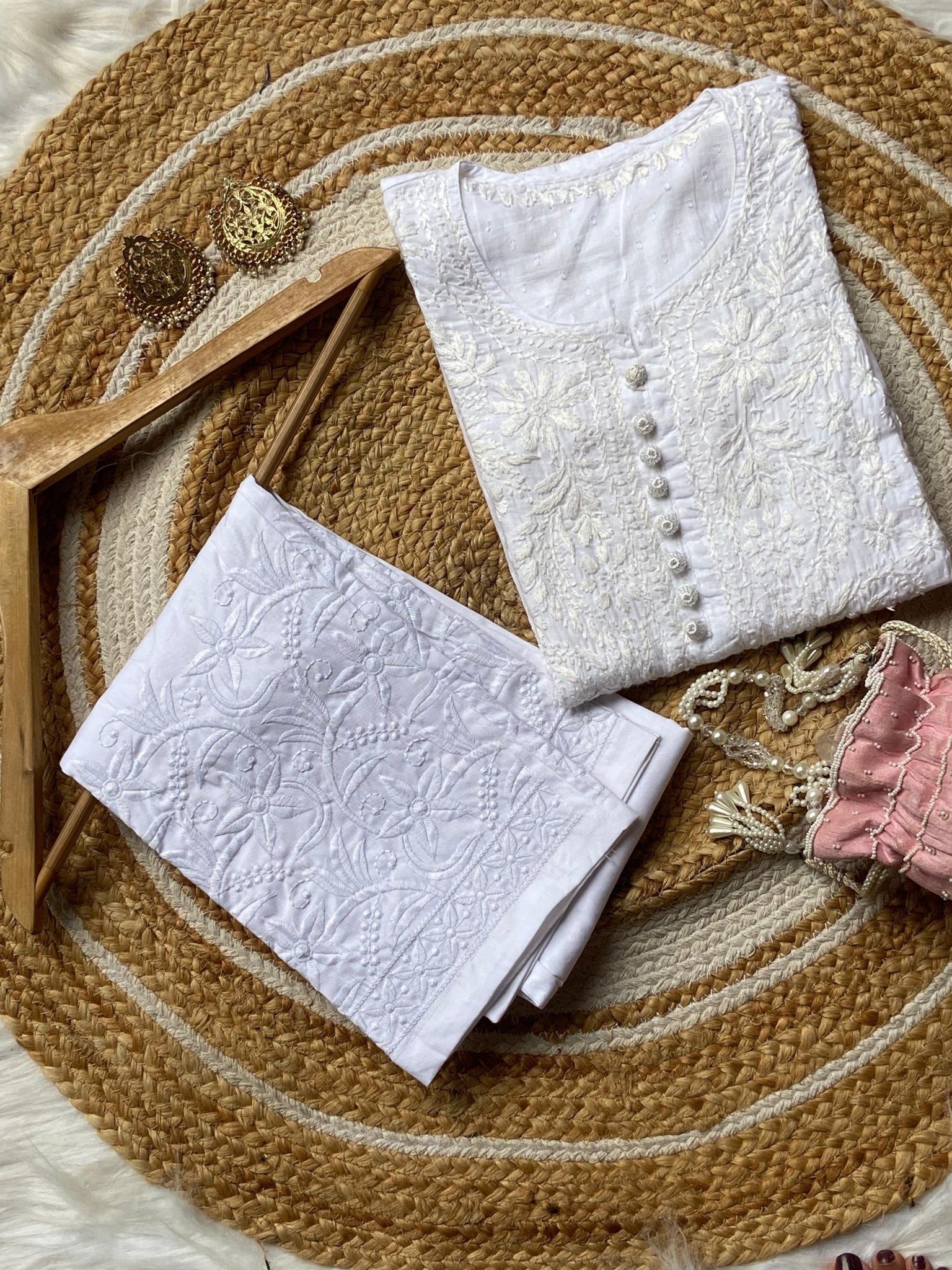 Ombre Dyed Dobby cotton Kurtis - chikankariofficial