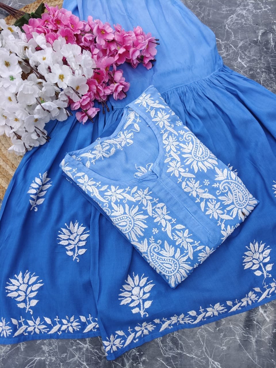 Ombre Dyed Gharara Sets - chikankariofficial