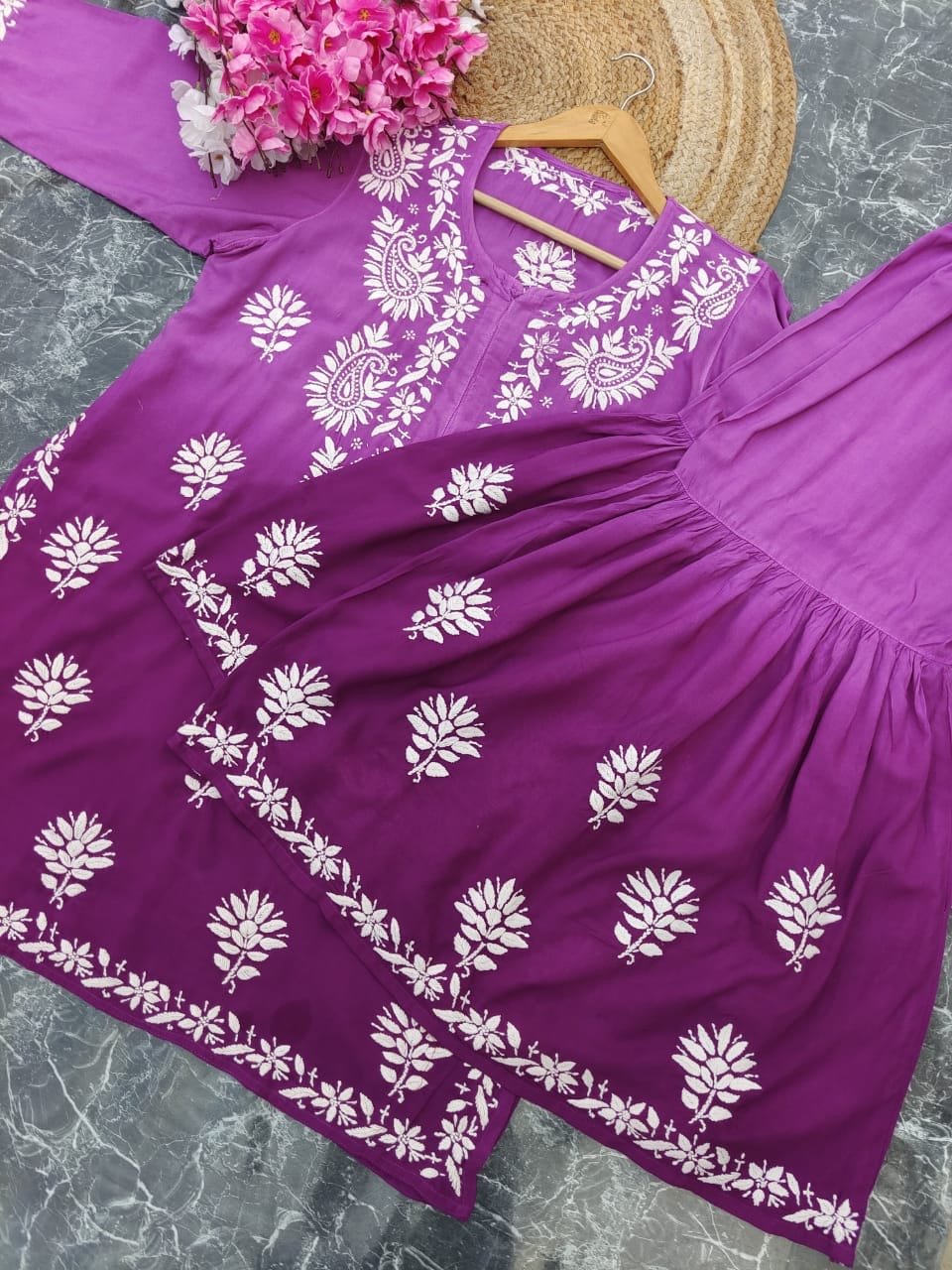 Ombre Dyed Gharara Sets - chikankariofficial