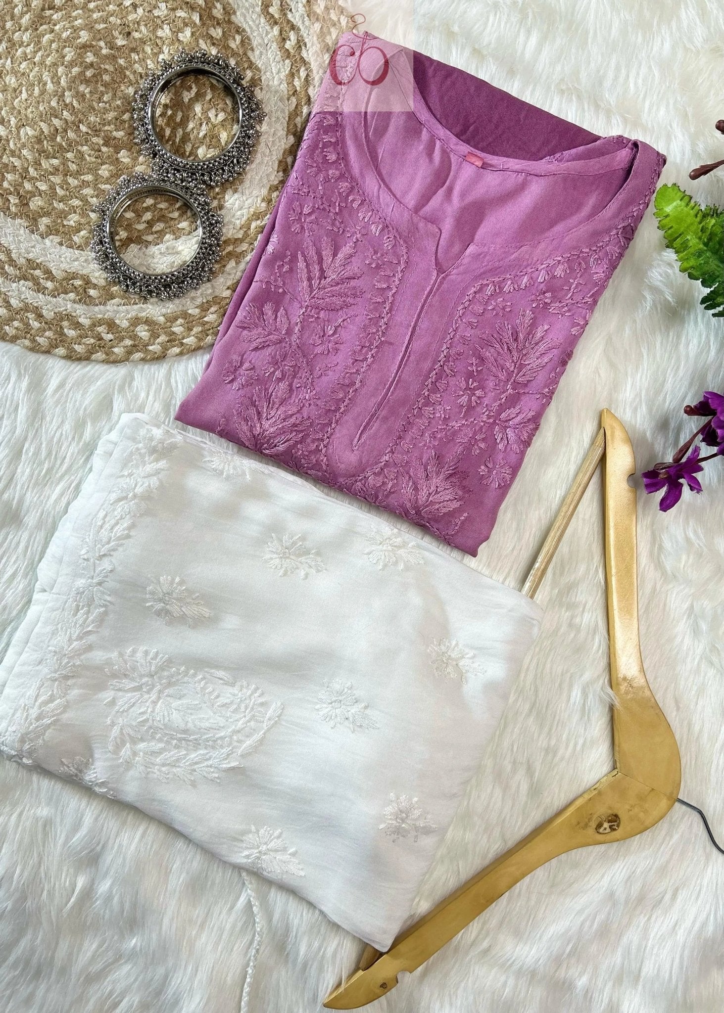 Ombre Dyed Rayon Short Top ‼️ Price Drop 😍 Sanvi special - chikankariofficial