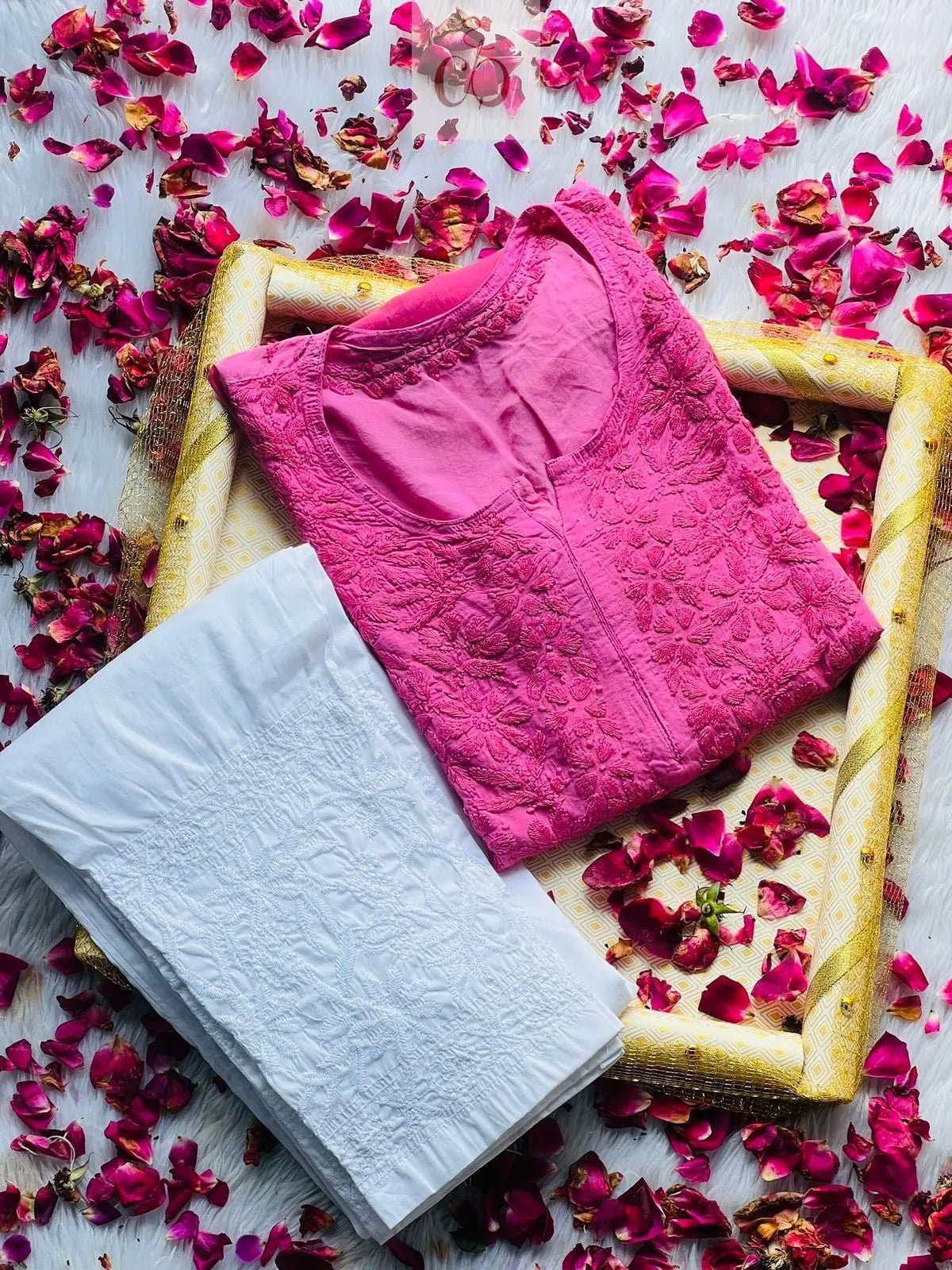 Ombre rose modal kurtis