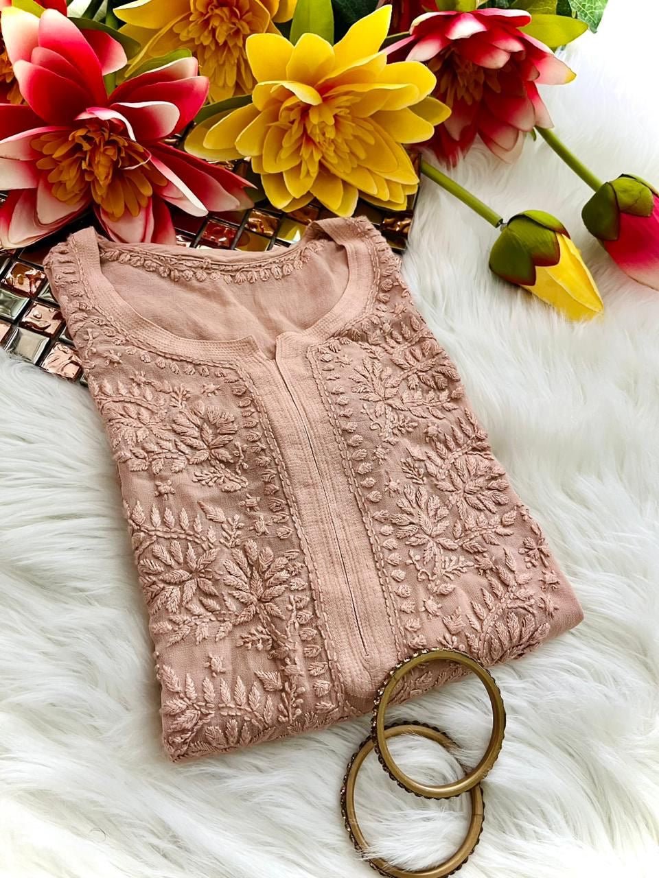 Perfect Fit viscose Chikankari - chikankariofficial