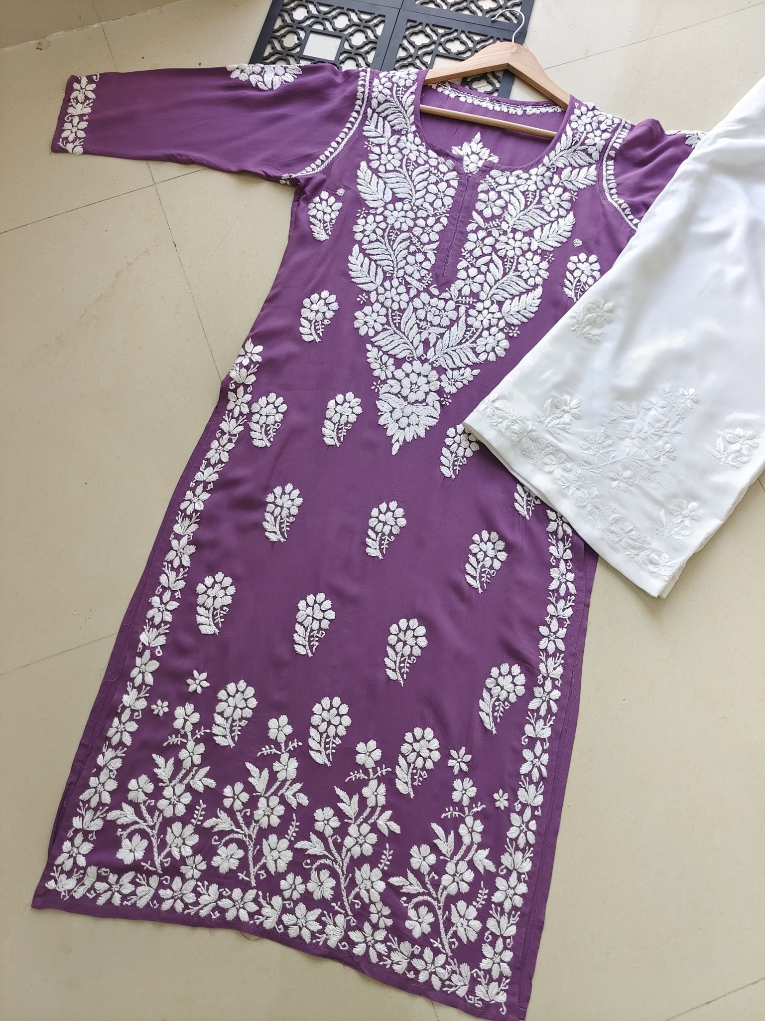 Premium 3D Modal worm Daman Kurta - chikankariofficial