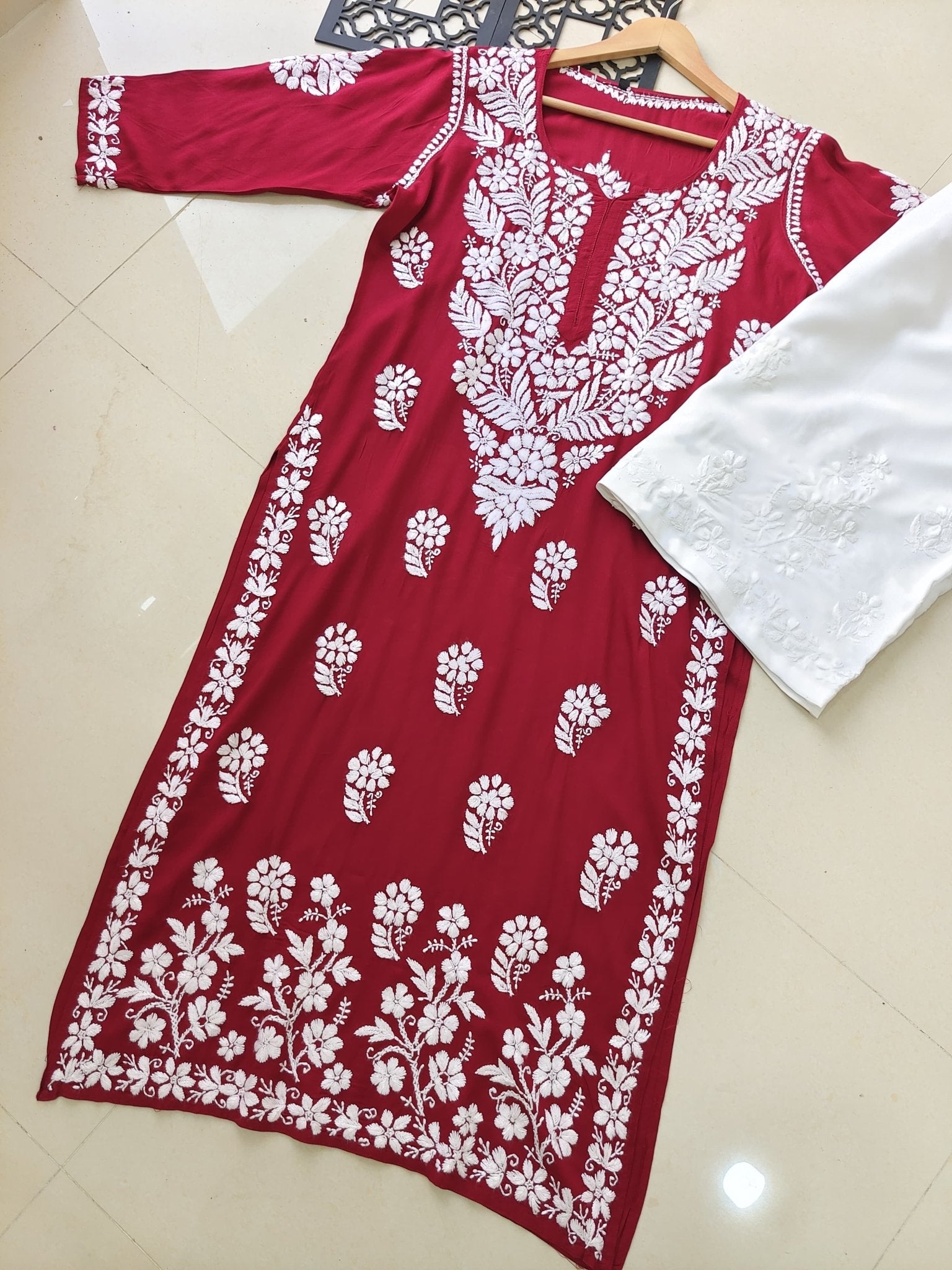 Premium 3D Modal worm Daman Kurta - chikankariofficial