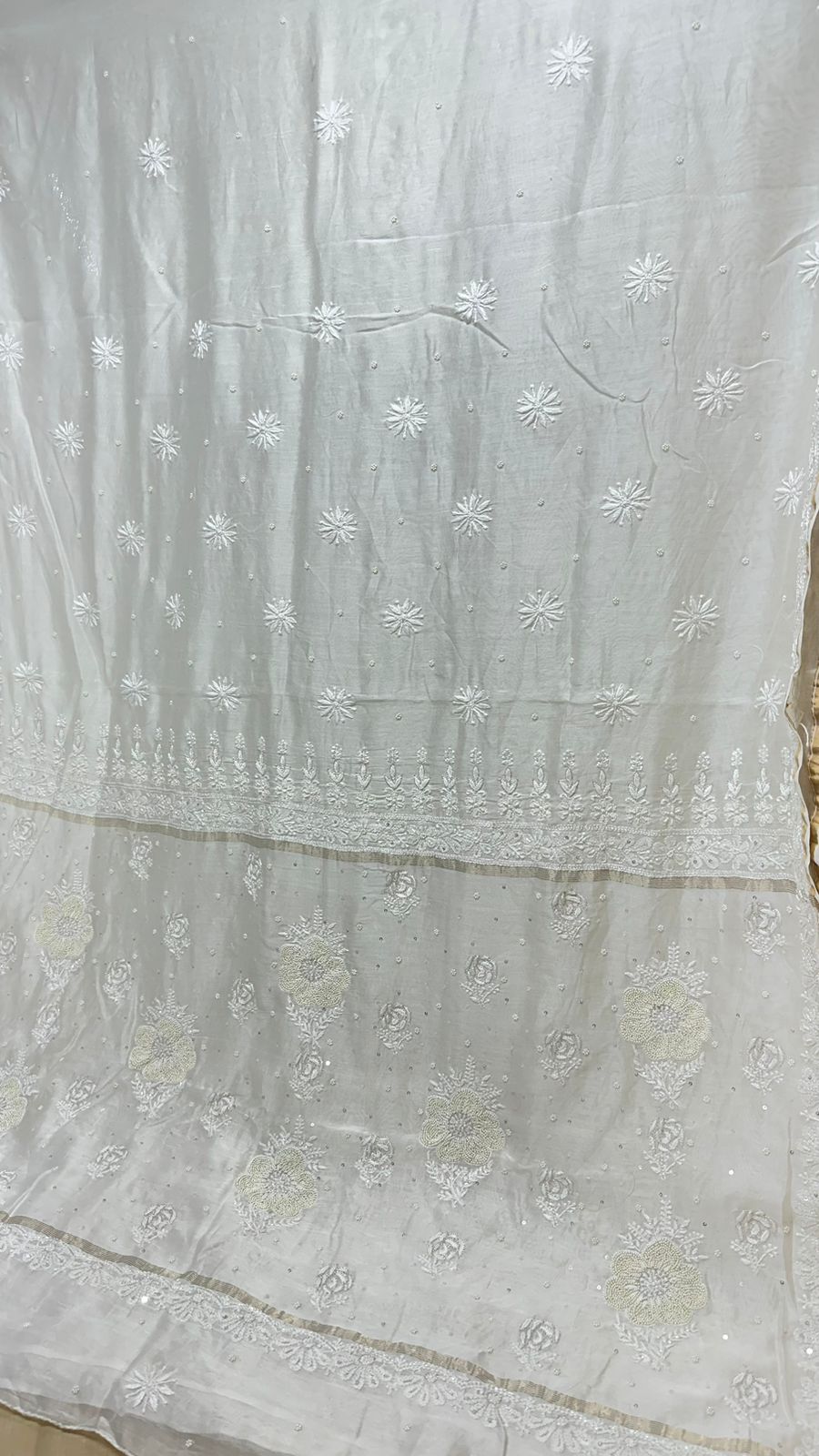 PREMIUM CHANDERI SAREE - chikankariofficial