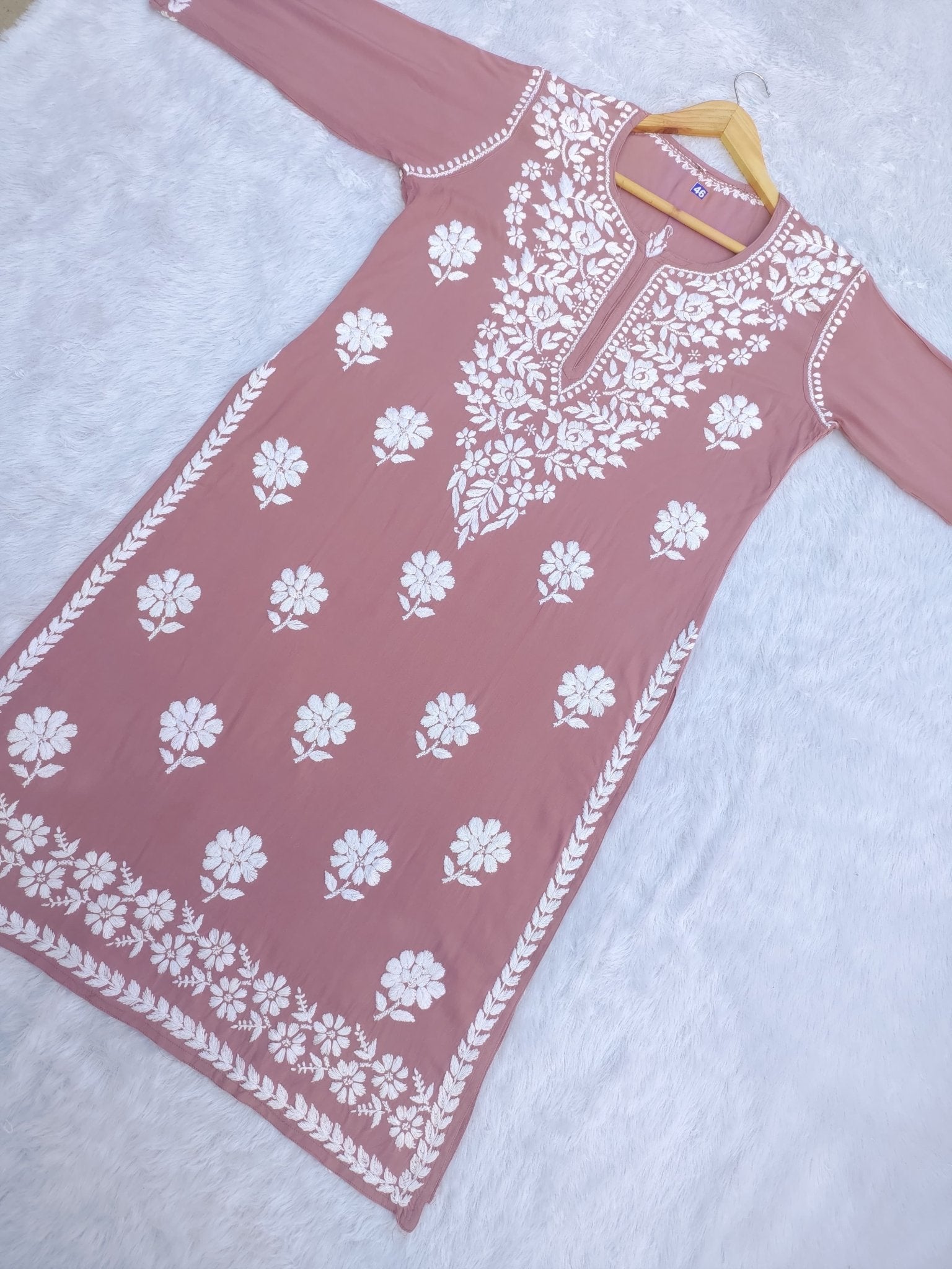 Premium heavy Work Modal kurti - chikankariofficial