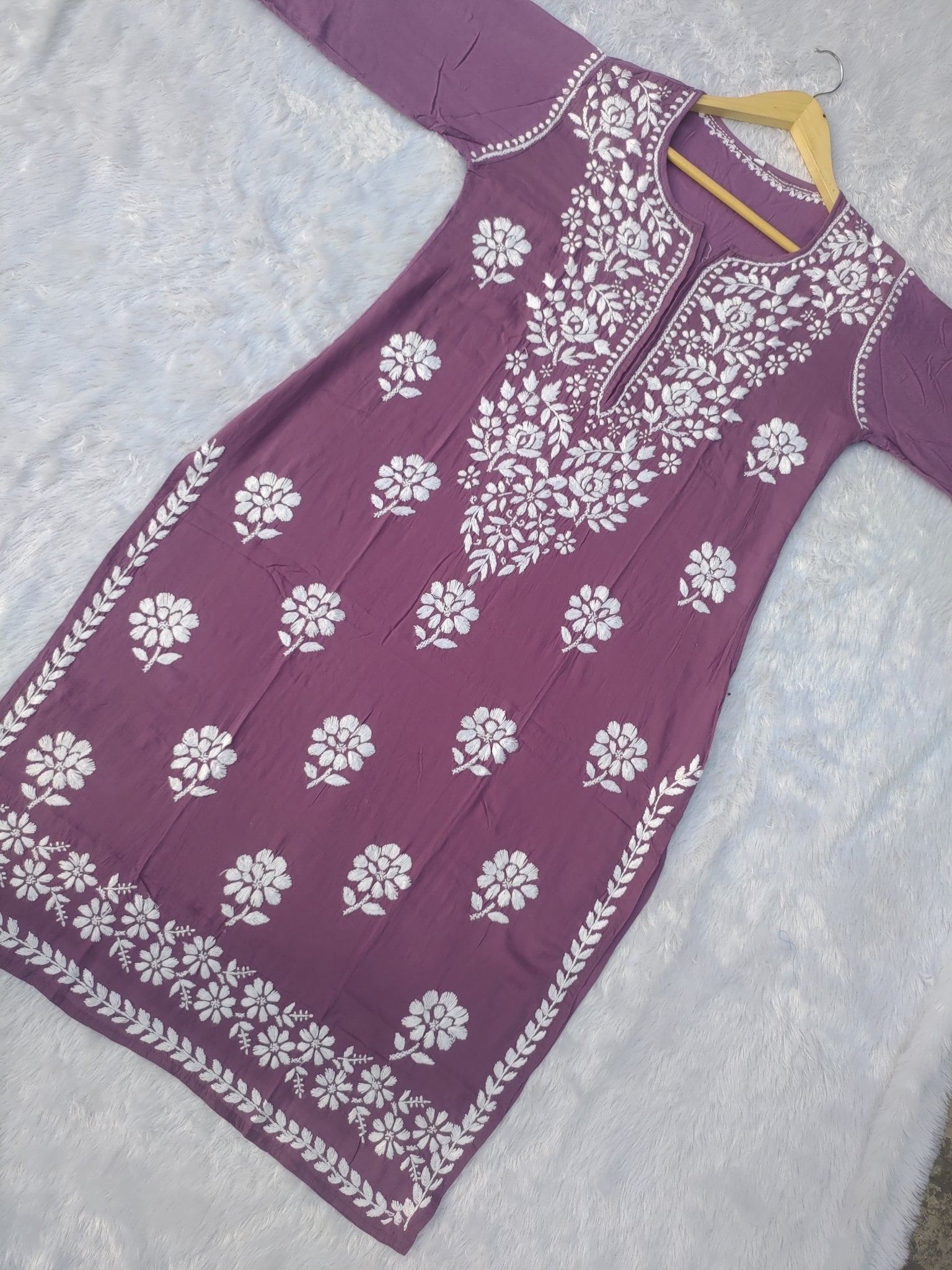 Premium heavy Work Modal kurti - chikankariofficial