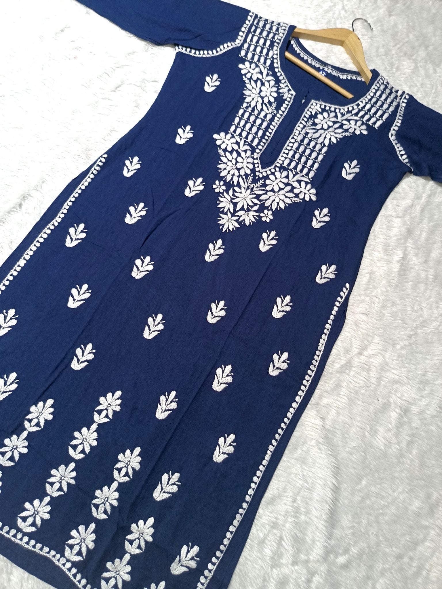 Premium Rayon Kurti Fabric - chikankariofficial