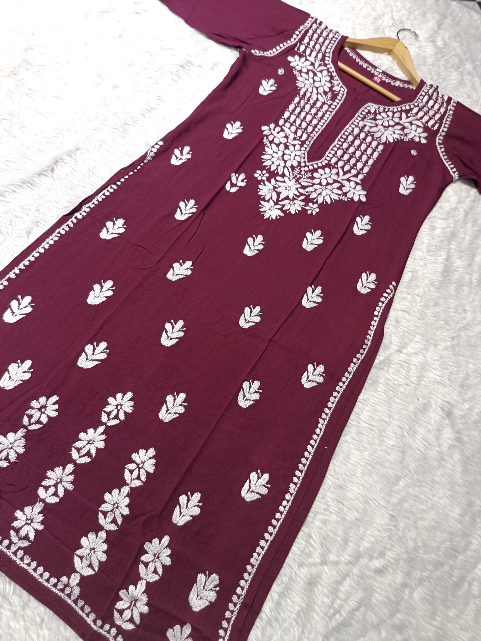 Premium Rayon Kurti Fabric - chikankariofficial