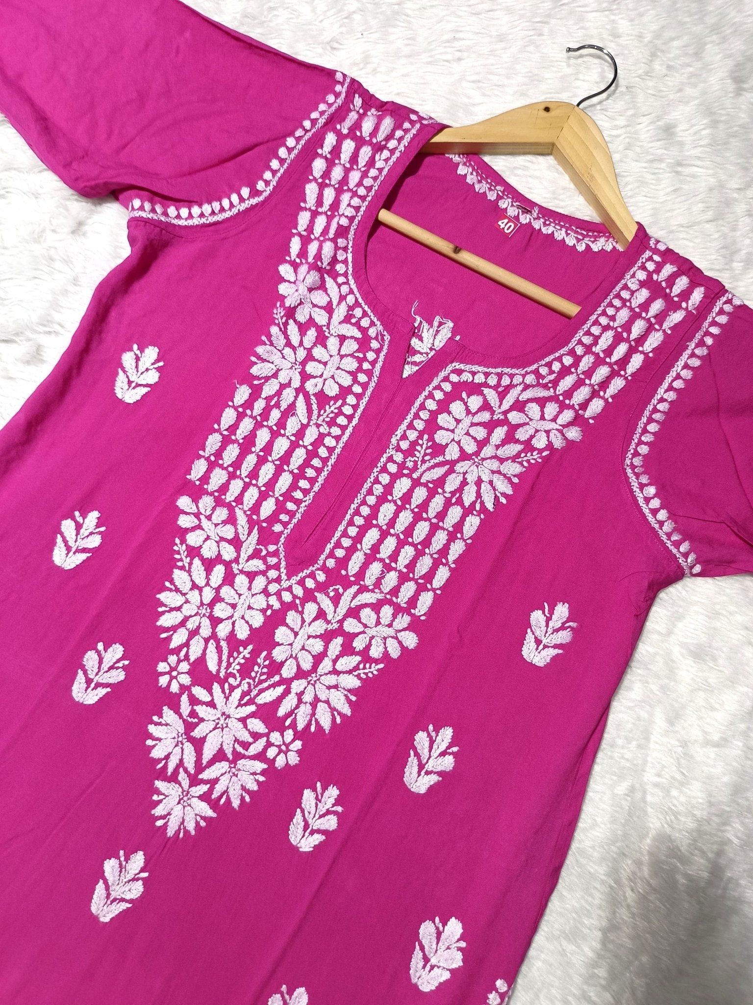 Premium Rayon Kurti Fabric - chikankariofficial