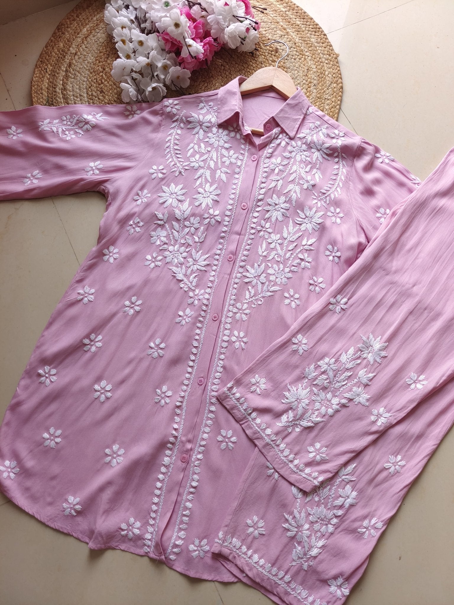 Premium Rayon Shirt Pant Co ord Sets - chikankariofficial