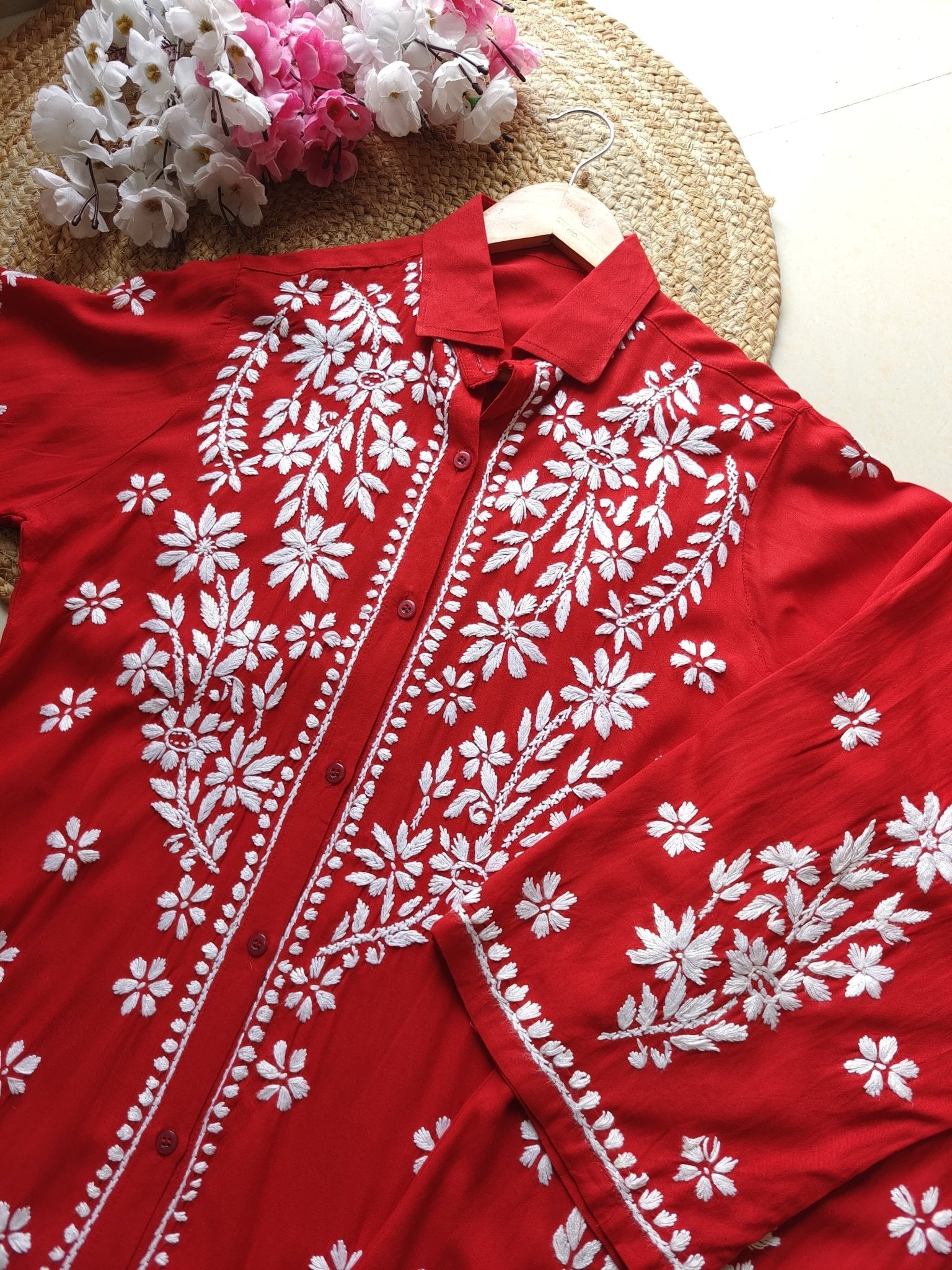 Premium Rayon Shirt Pant Co ord Sets - chikankariofficial