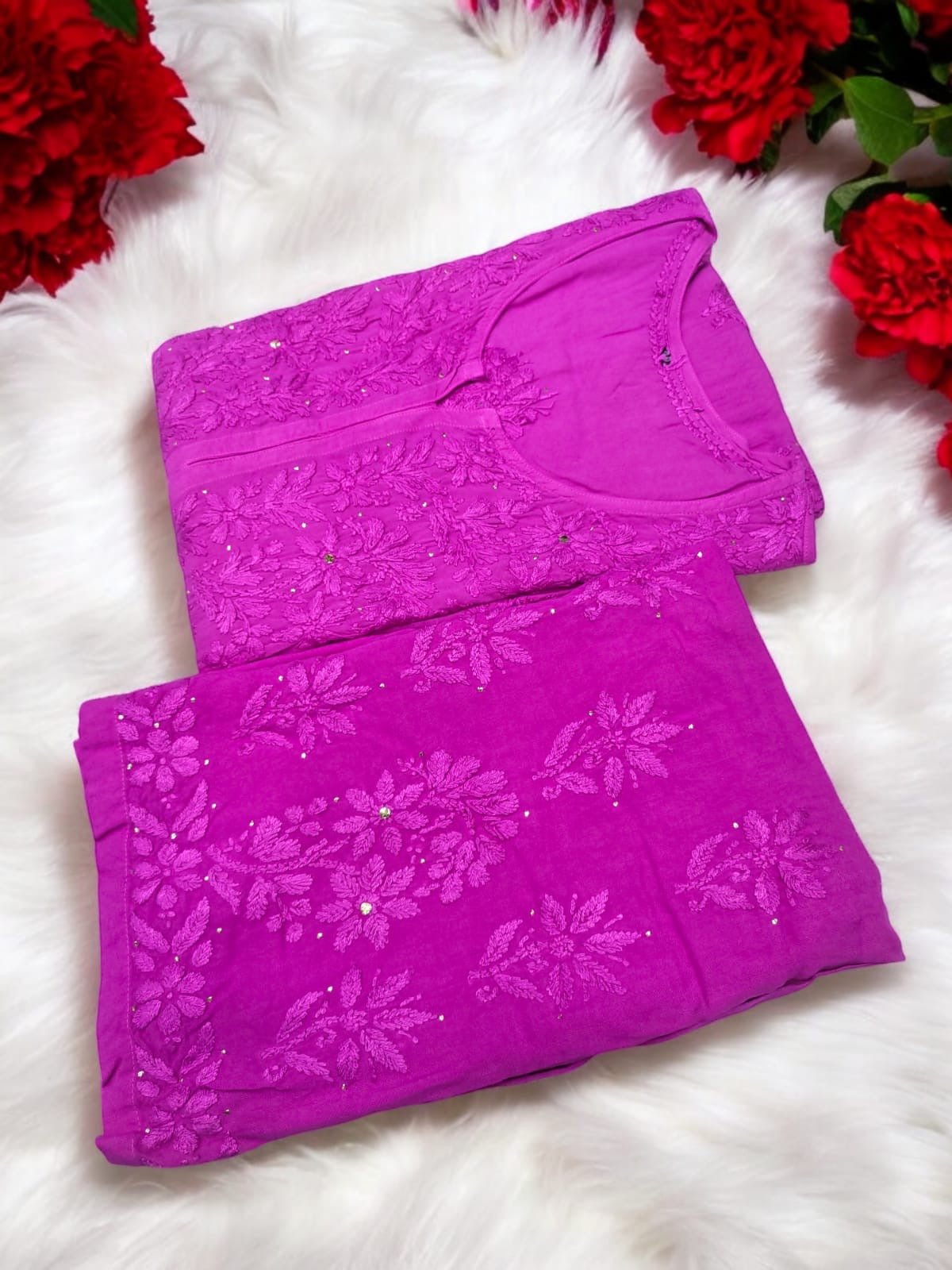 Premium Tone to tone Heavy Rayon combo Roopal Special - chikankariofficial