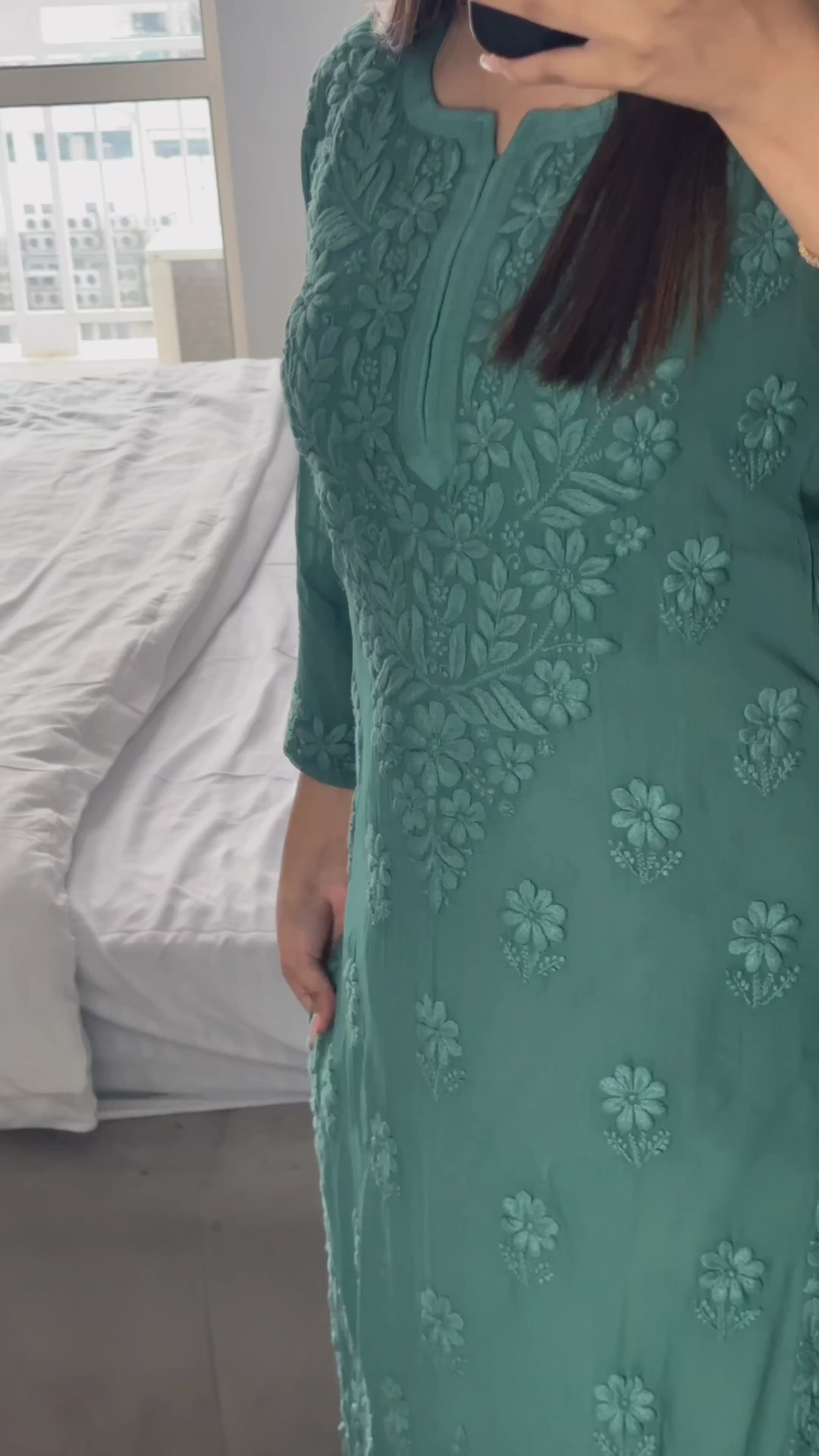 Extremely Luxurious Viscose Chikankari