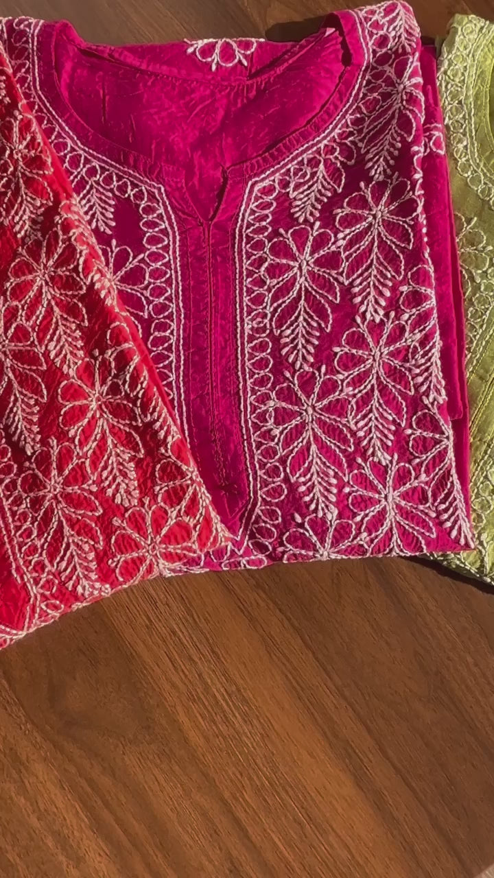 Light & Butter Soft Chikankari kurtis