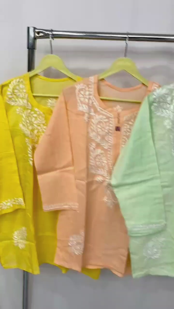 Short Kashmiri Chikan Top