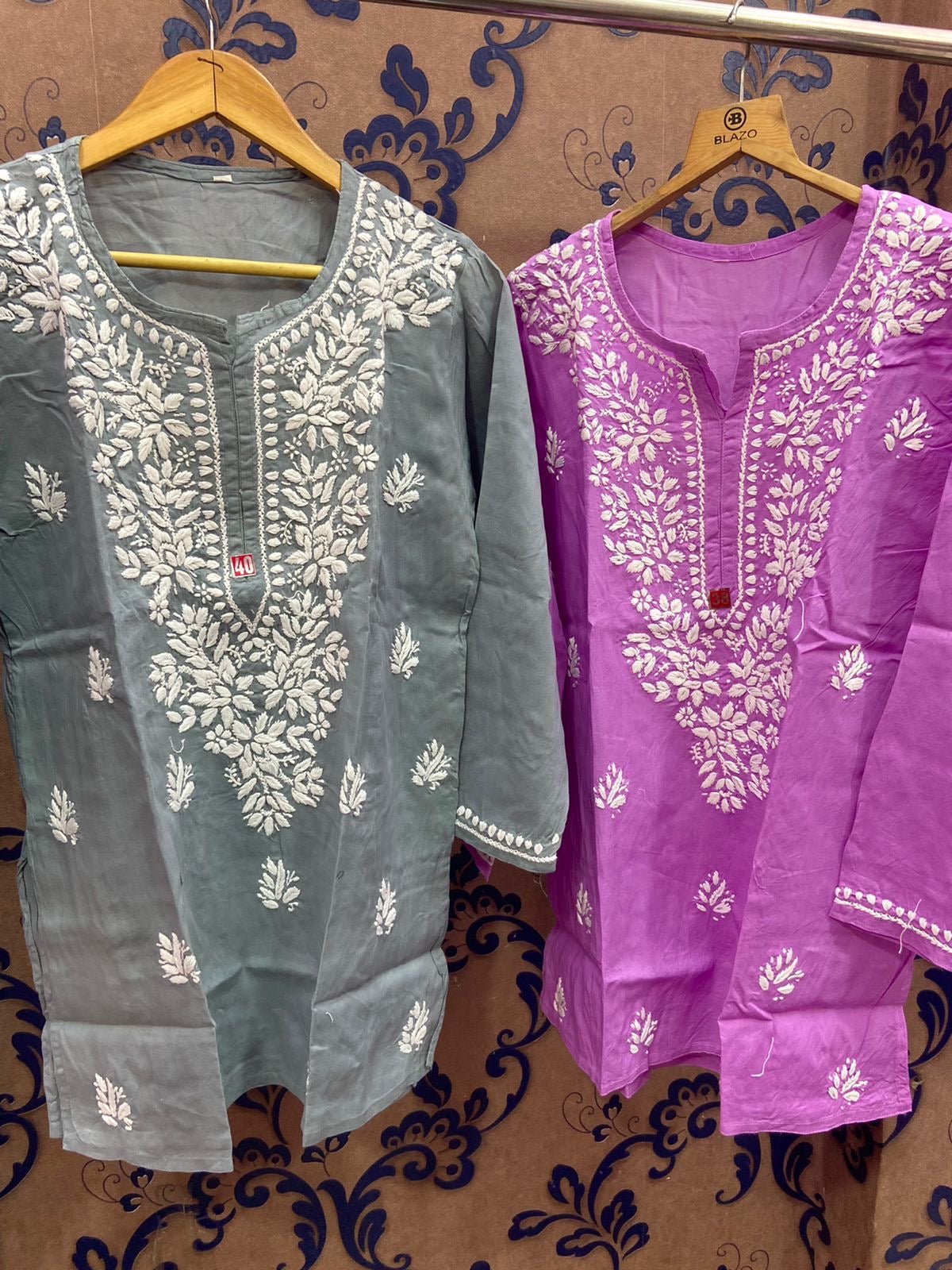 Pure Cotton short Tops - chikankariofficial