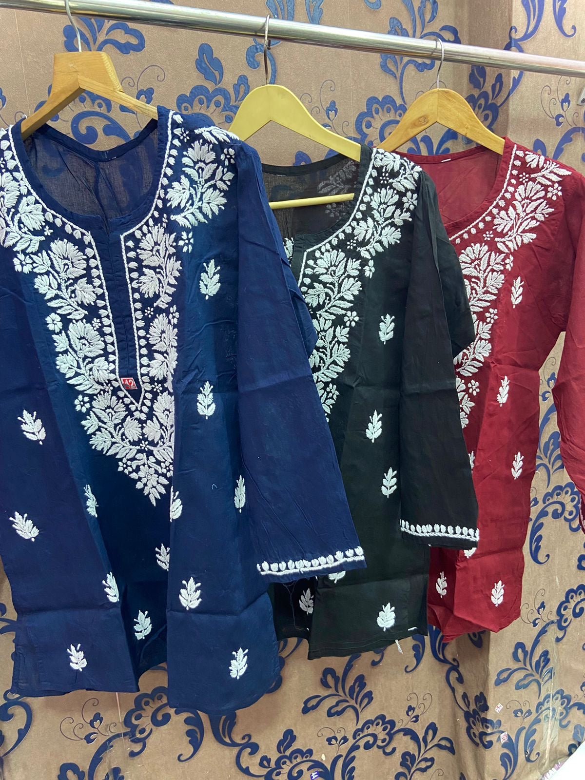 Pure Cotton short Tops - chikankariofficial