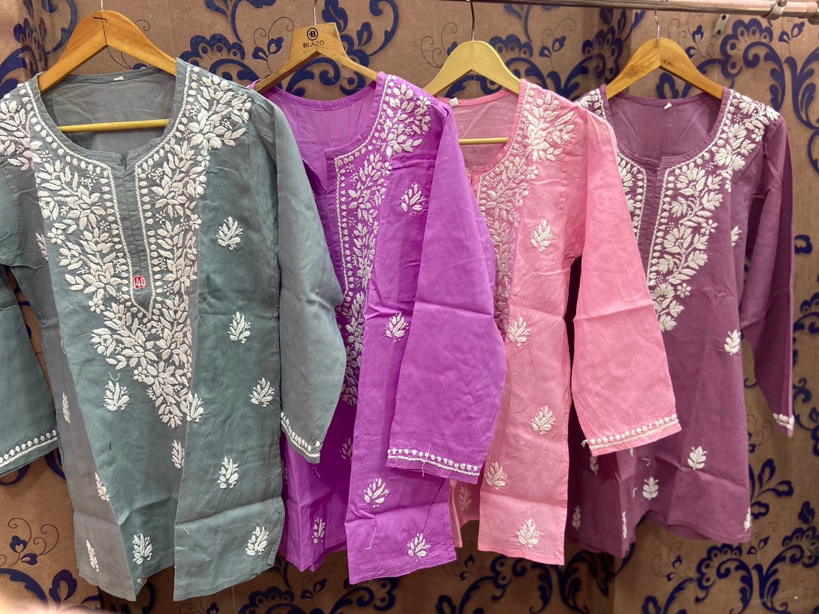 Pure Cotton short Tops - chikankariofficial