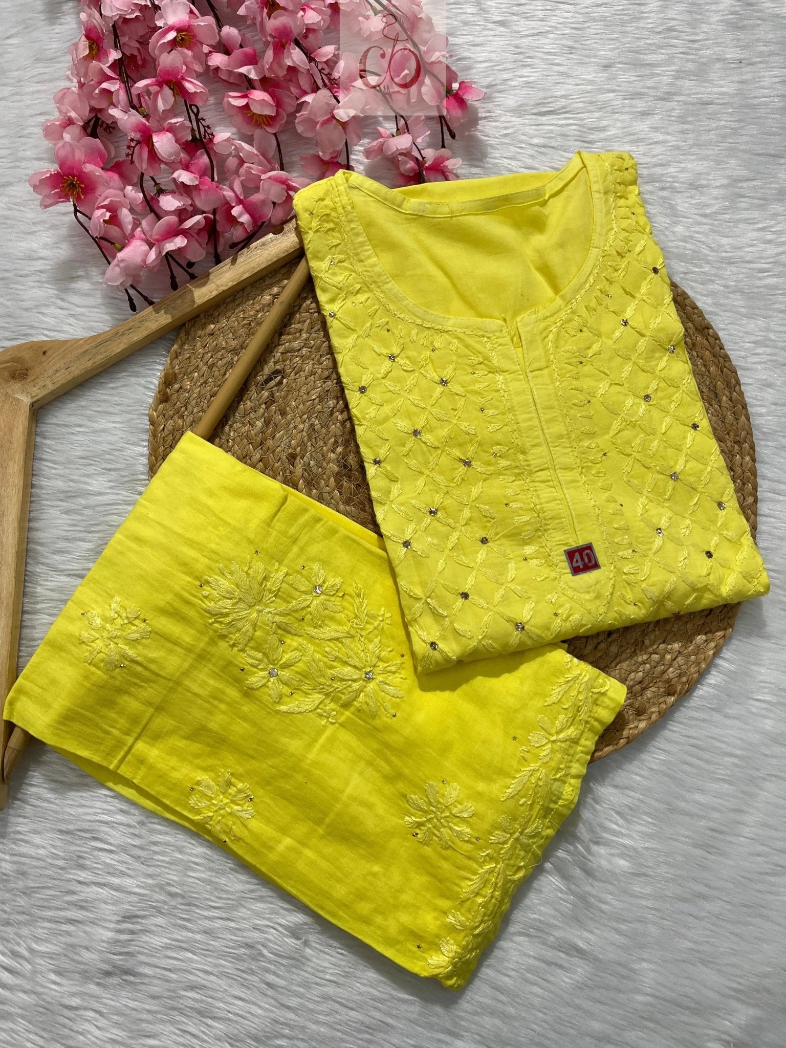 Pure dobby Cotton Muqaish work - chikankariofficial