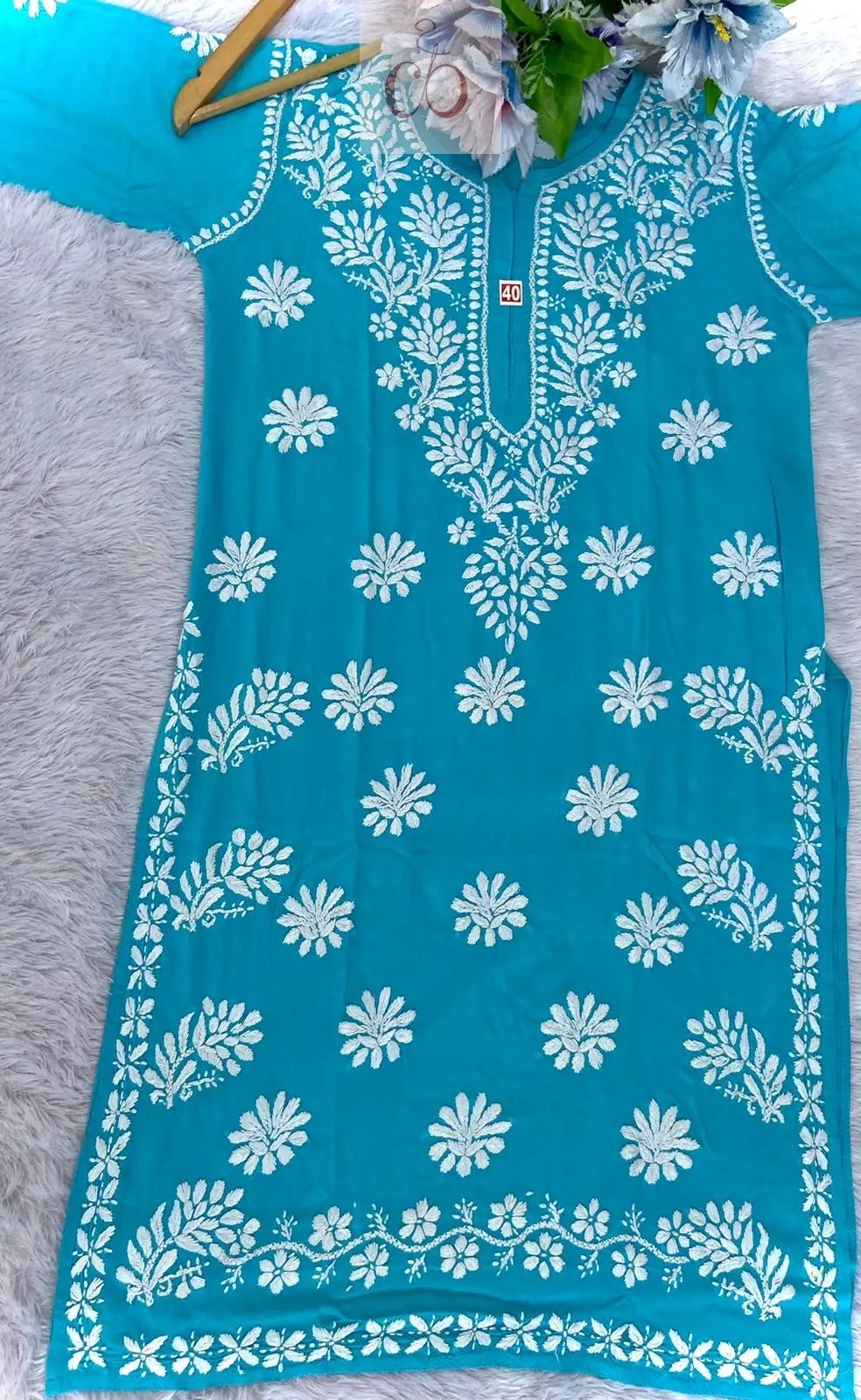Pure soft Modal Chikankari Kurtas - chikankariofficial