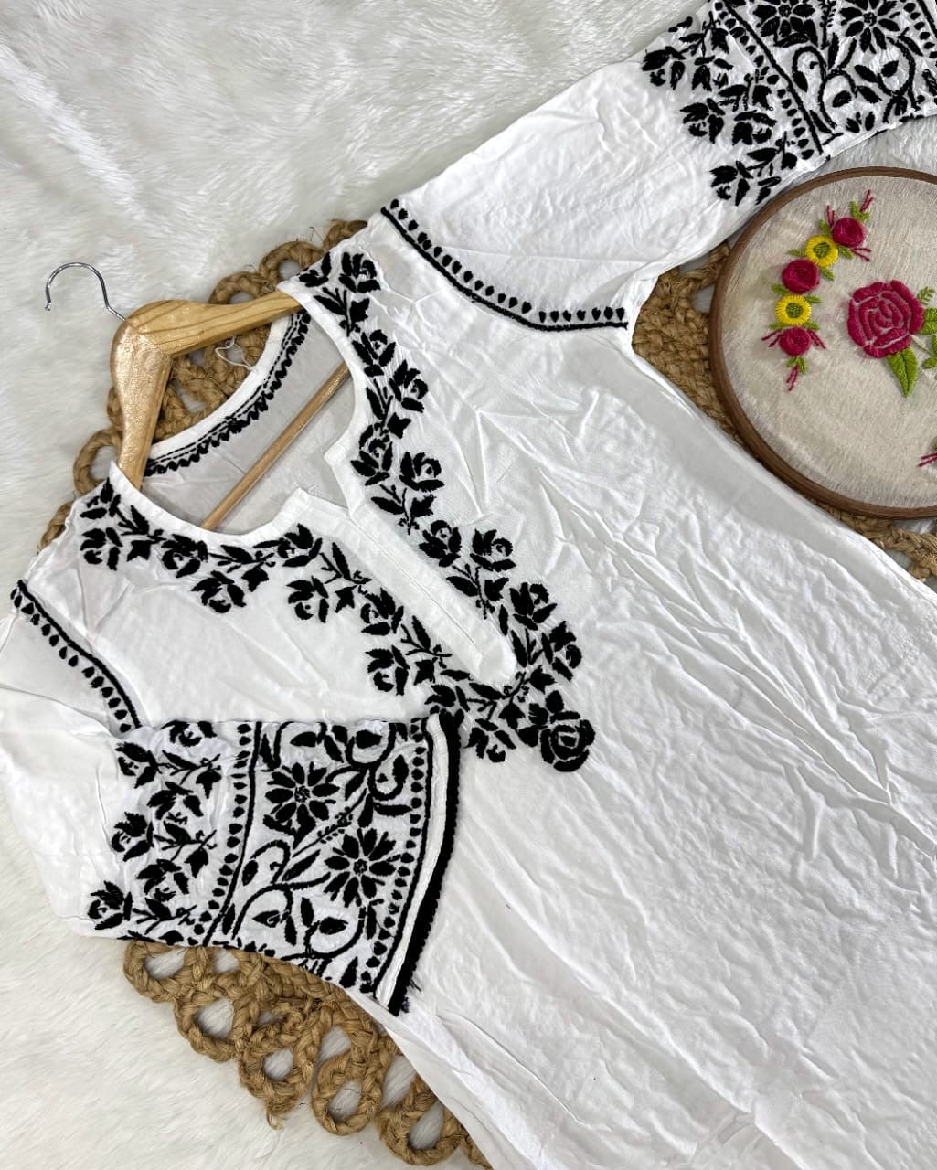Rayon New Concept Afghani Edition Chikankari combo - chikankariofficial