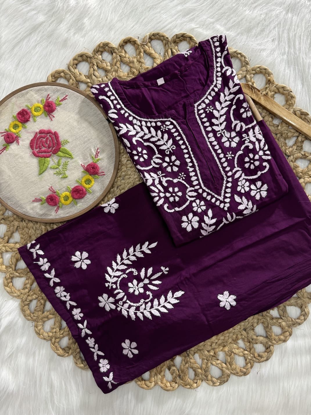 Rayon New Concept Plazzo Combo - chikankariofficial