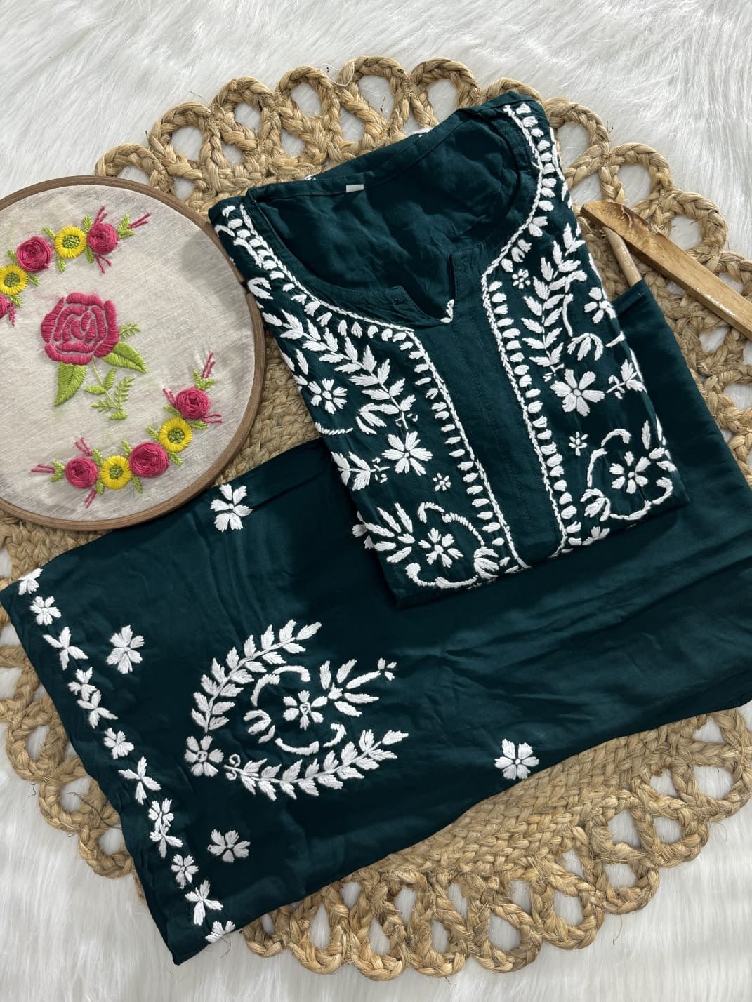 Rayon New Concept Plazzo Combo - chikankariofficial