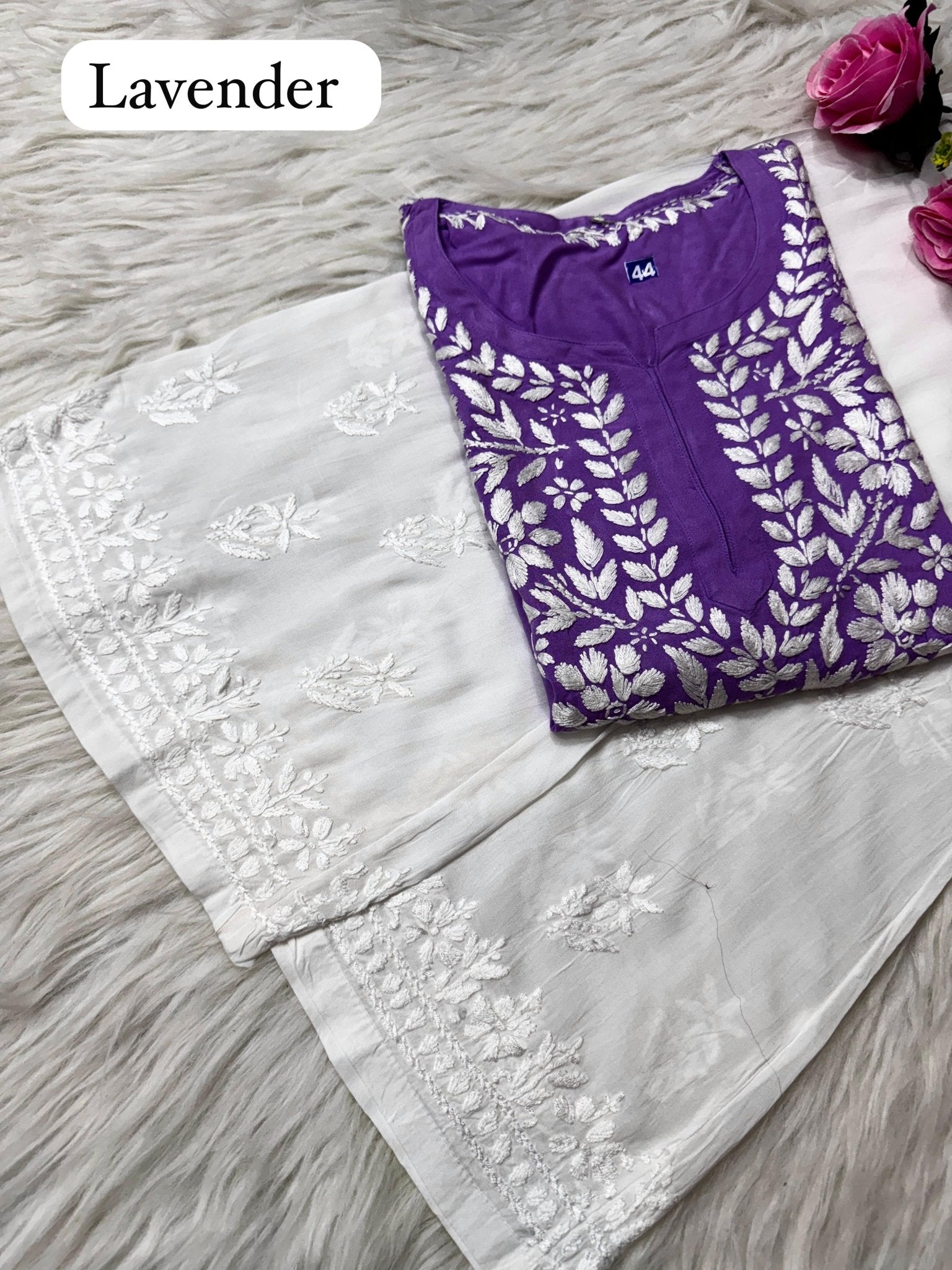 Rayon Soft Chikan ShortTop - chikankariofficial