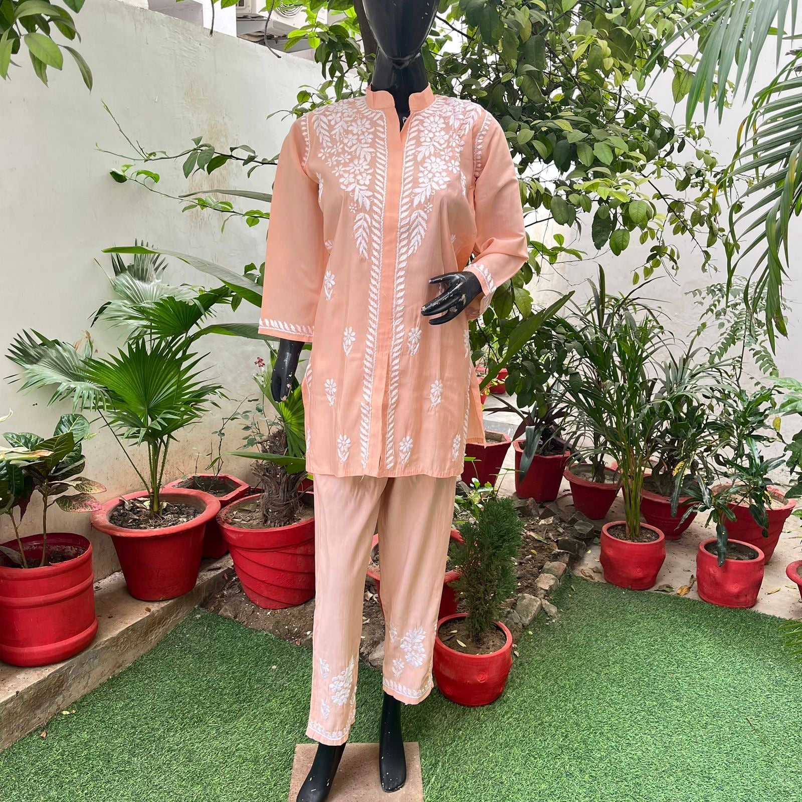 Roman Silk Co ord Sets - chikankariofficial