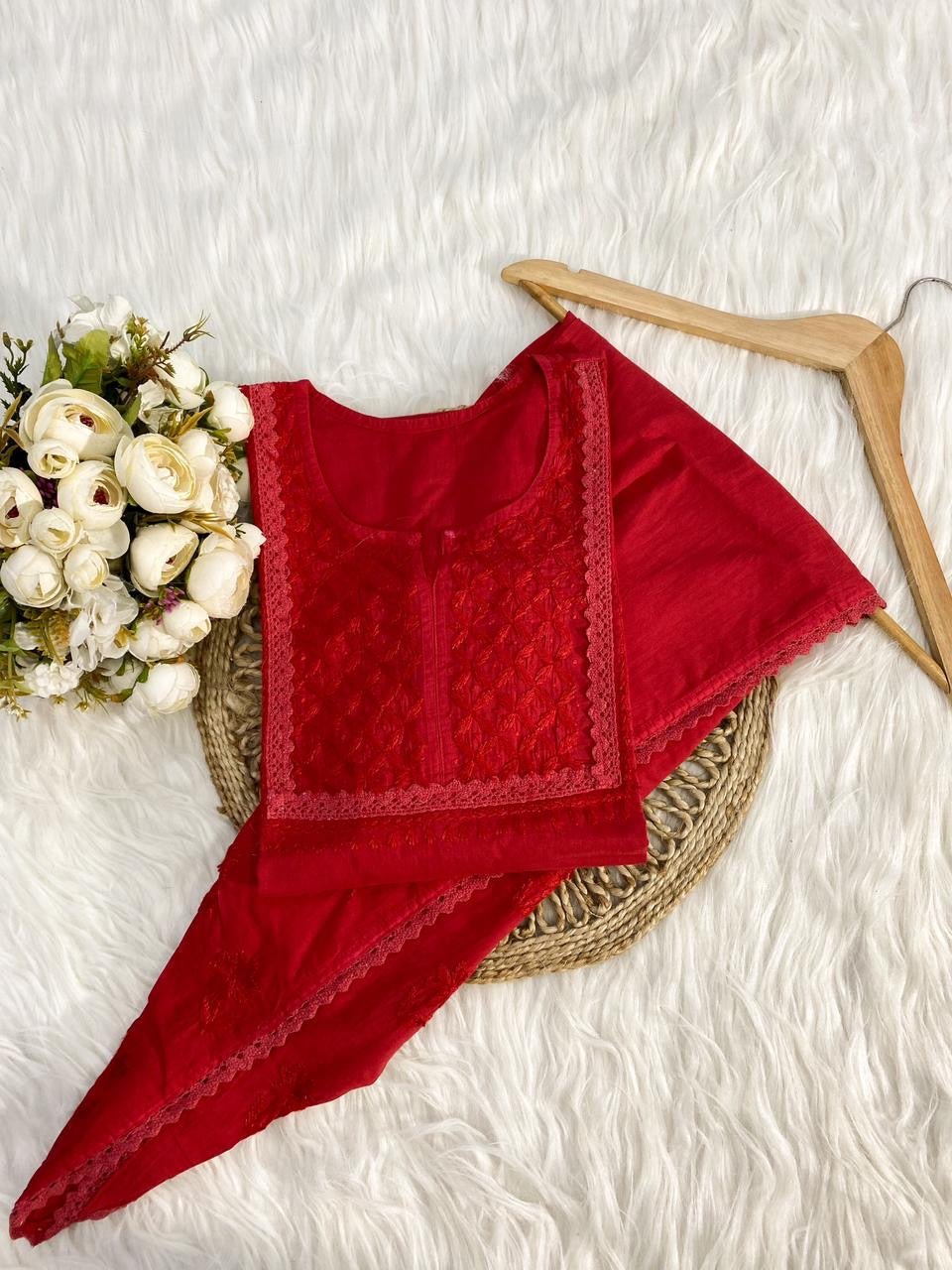 Short Dhoti Co ord Set - chikankariofficial