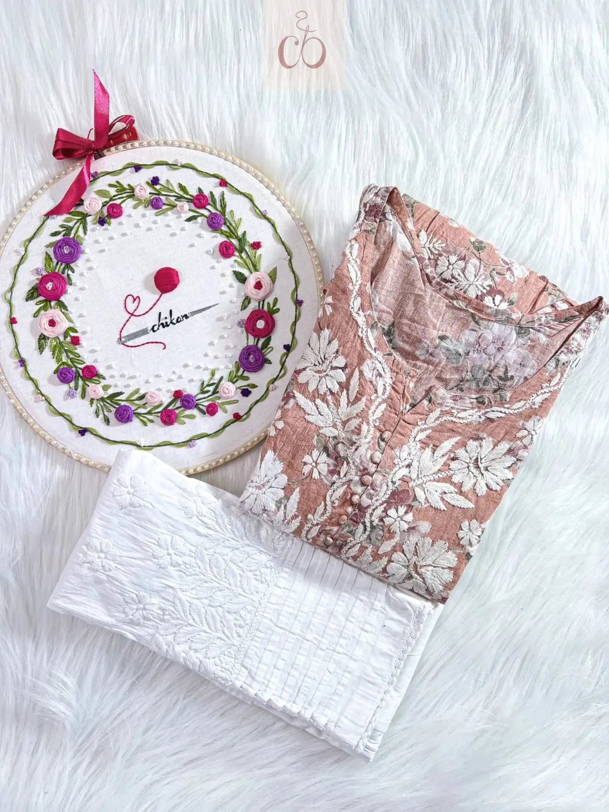 Short Mul gown with Lycra Pant💕 - chikankariofficial