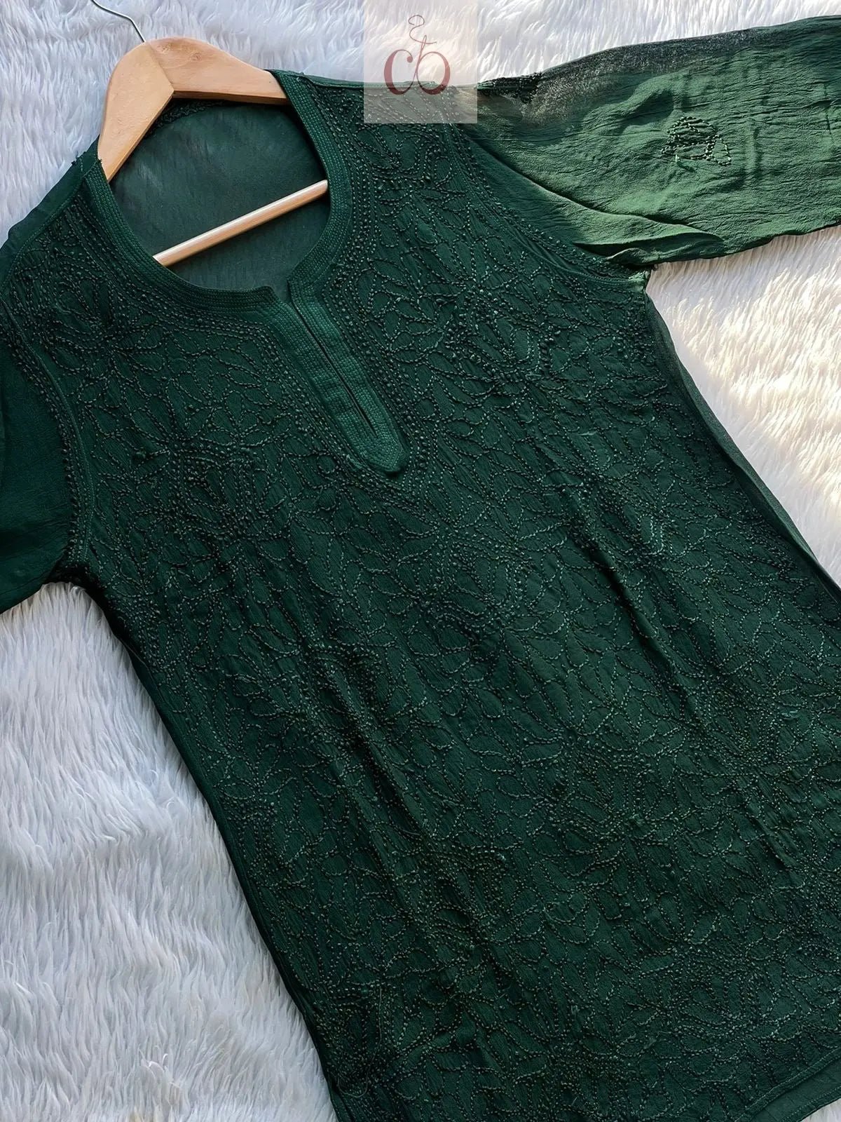 Short Viscose Pair - chikankariofficial