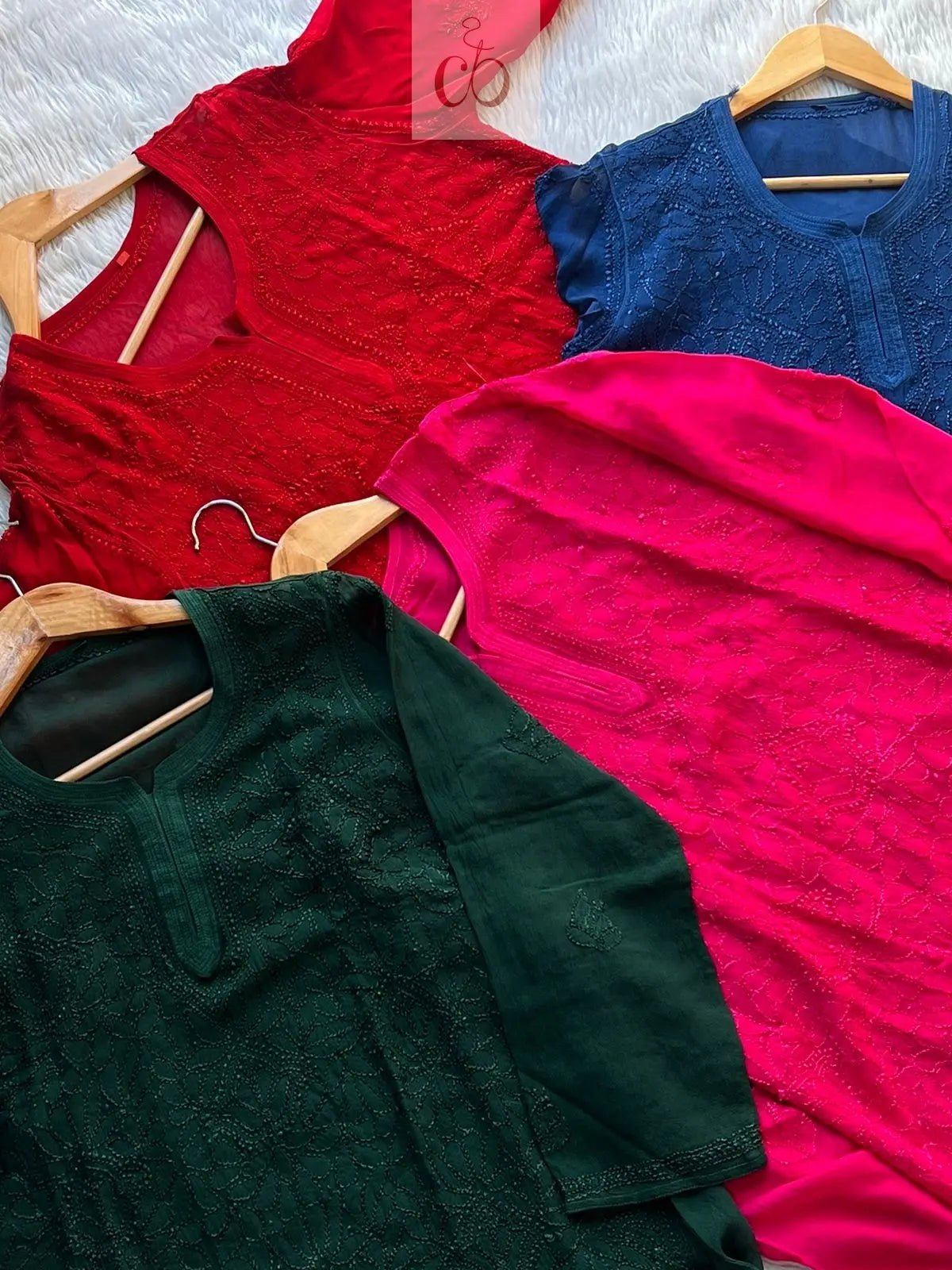 Short Viscose Pair - chikankariofficial