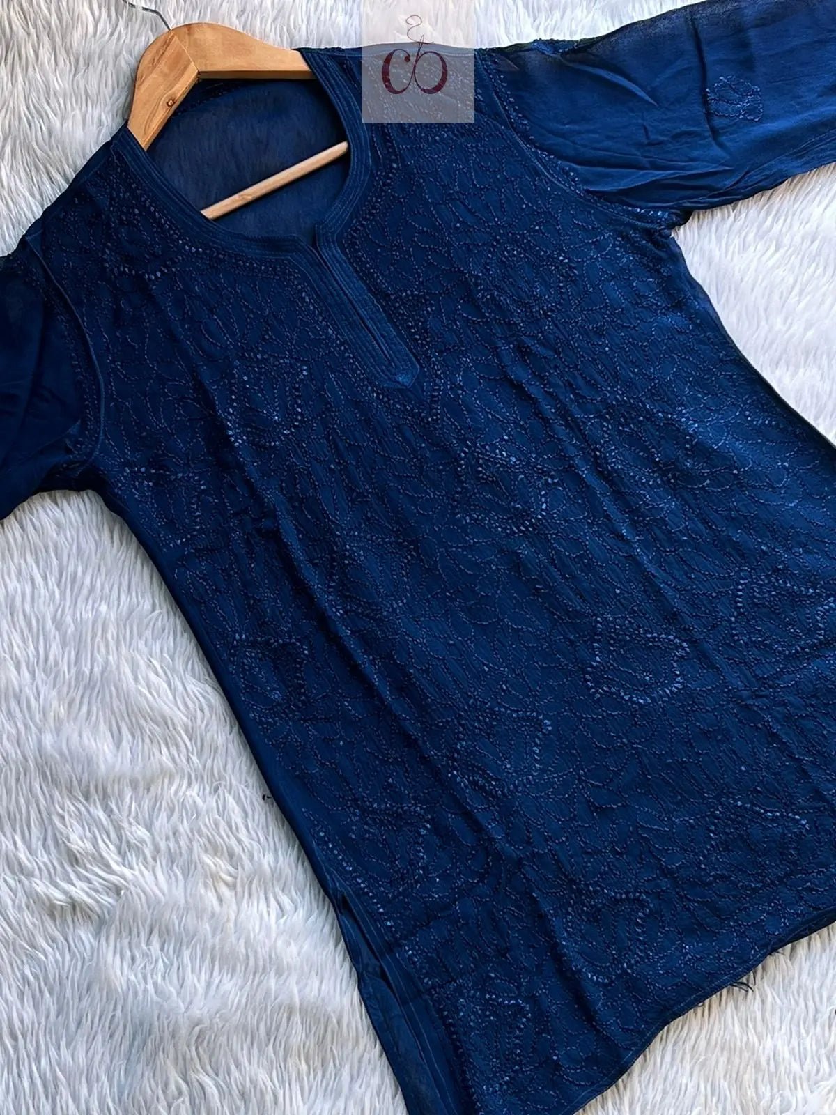 Short Viscose Pair - chikankariofficial