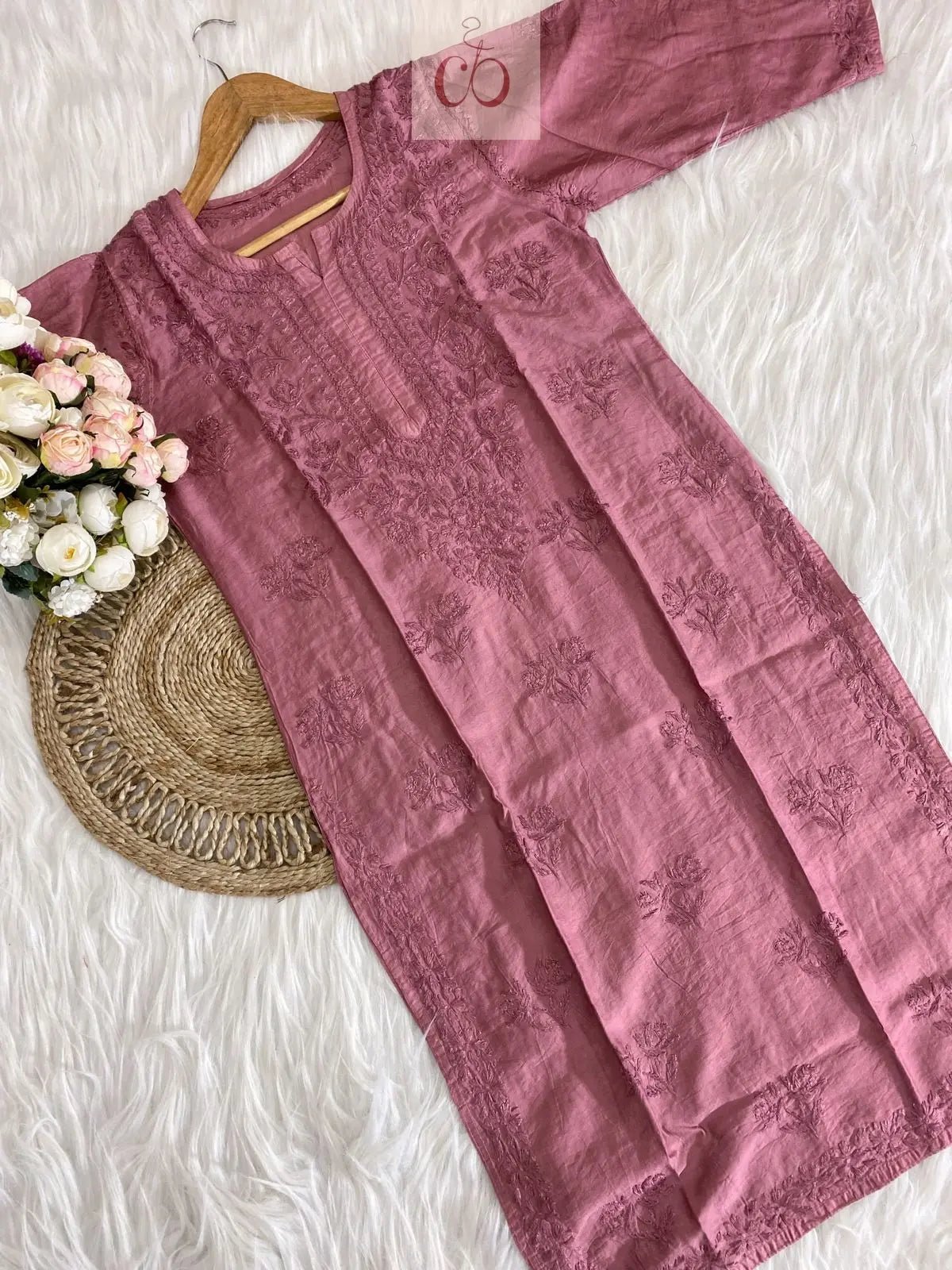 Smooth Soft Chanderi Article By Chikankariofficial - chikankariofficial