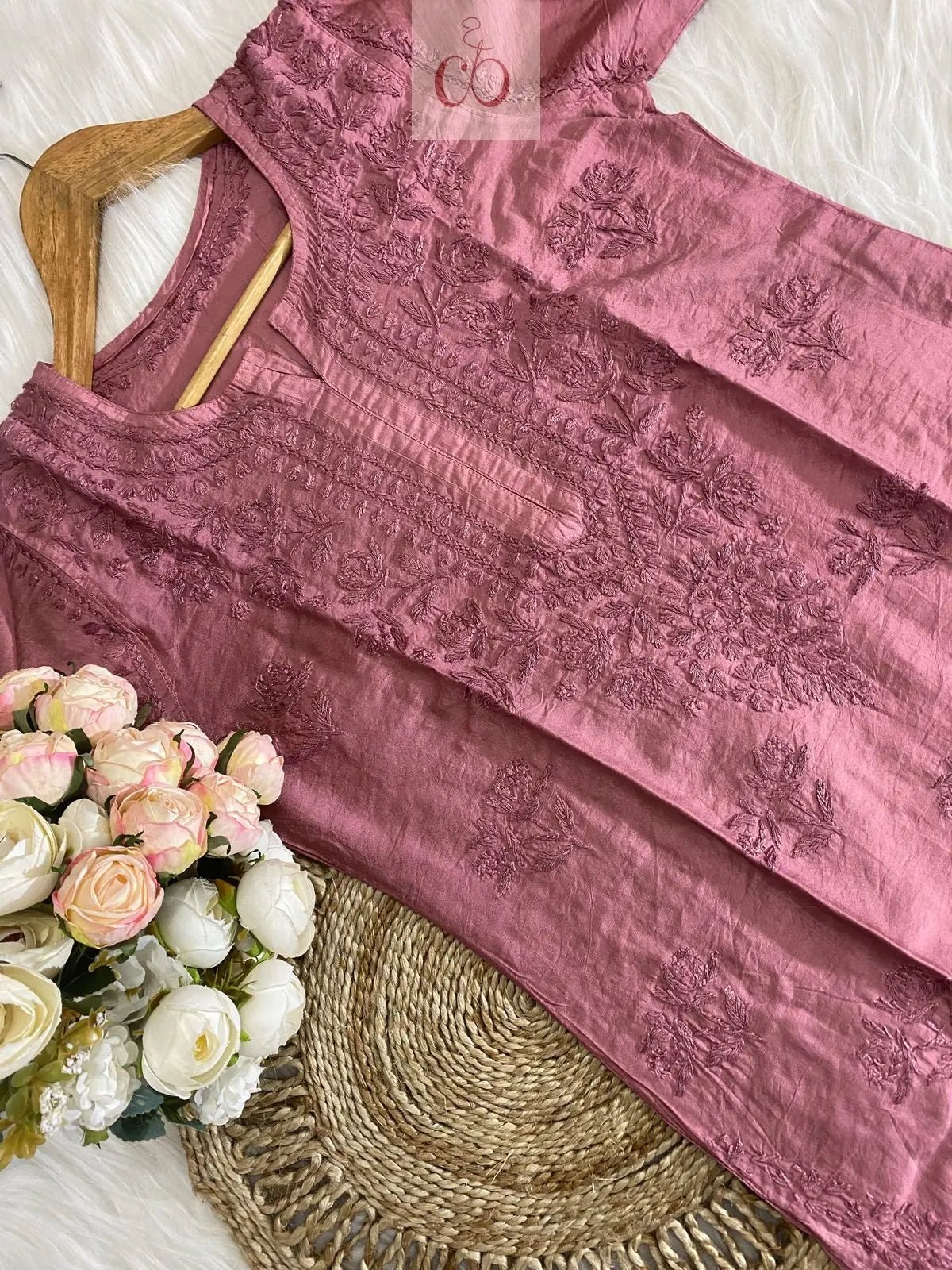 Smooth Soft Chanderi Article By Chikankariofficial - chikankariofficial