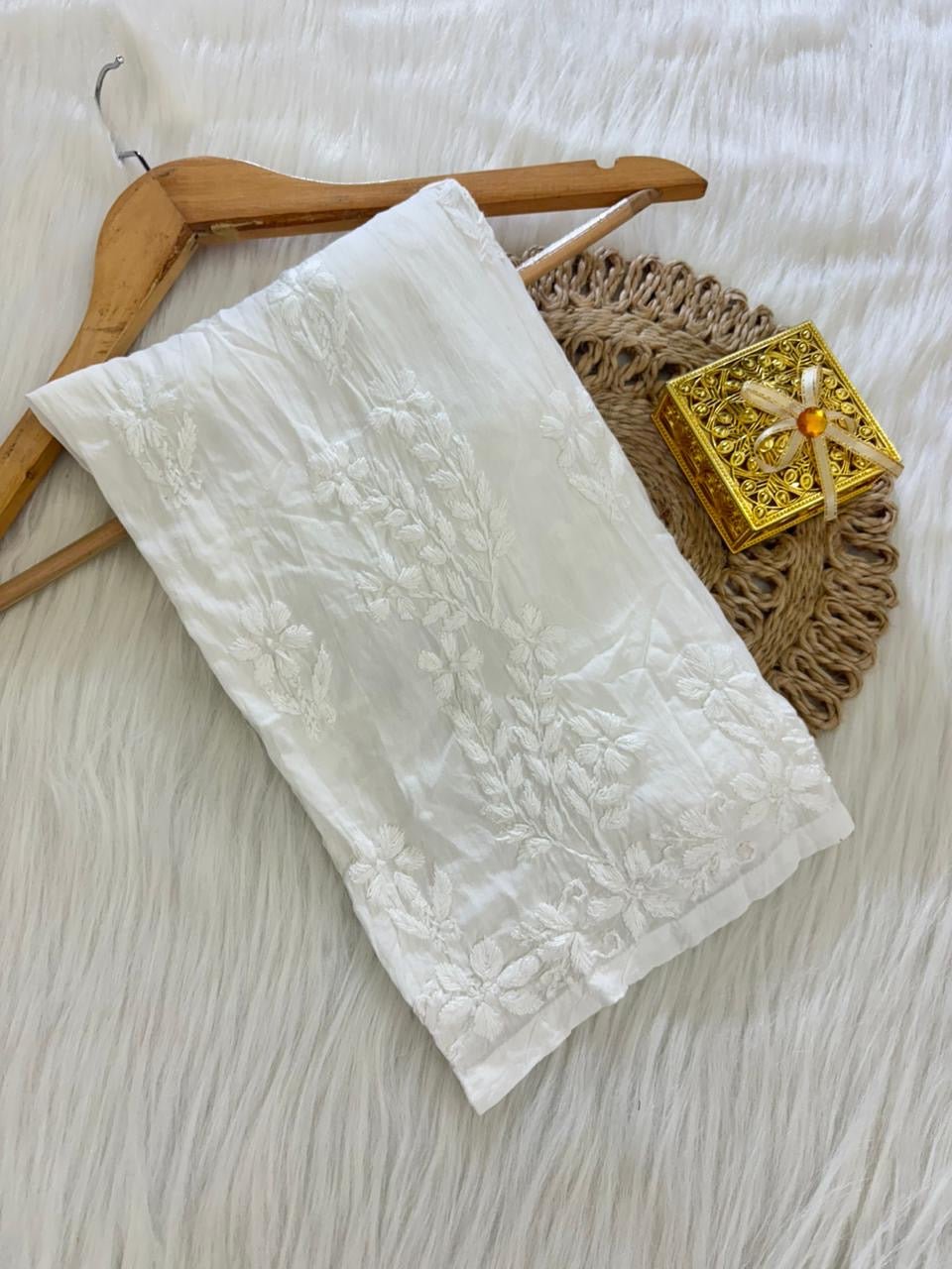 Soft & Breezy Elegant Modal Cotton Heavy kurtis - chikankariofficial