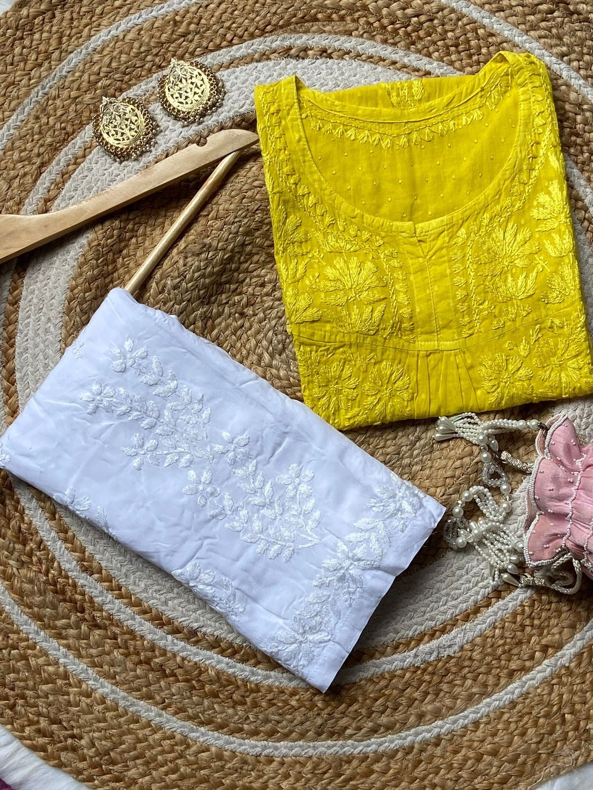 Special Light weight Dyed dobby Short Top - chikankariofficial