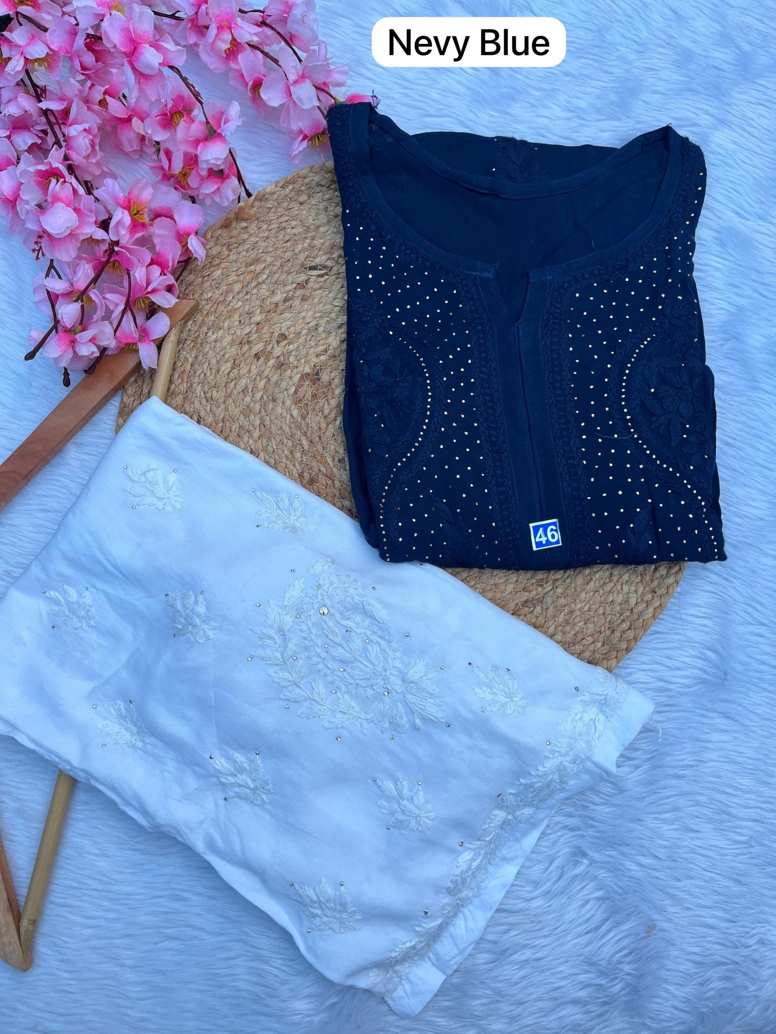 Super Soft Rayon Muqaish Chikankari - chikankariofficial