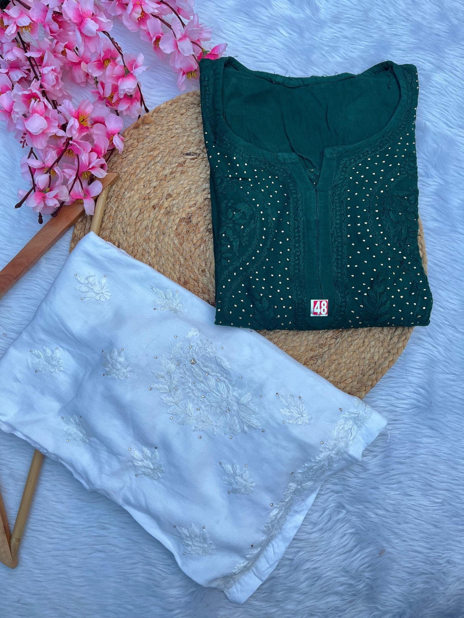 Super Soft Rayon Muqaish Chikankari - chikankariofficial