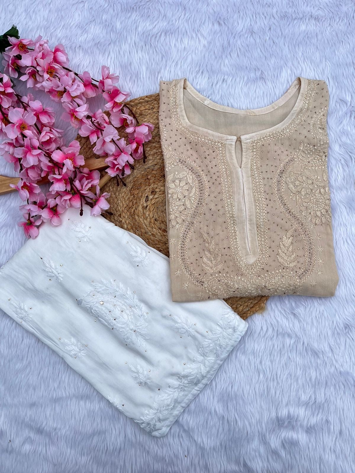 Super Soft Rayon Muqaish Chikankari - chikankariofficial