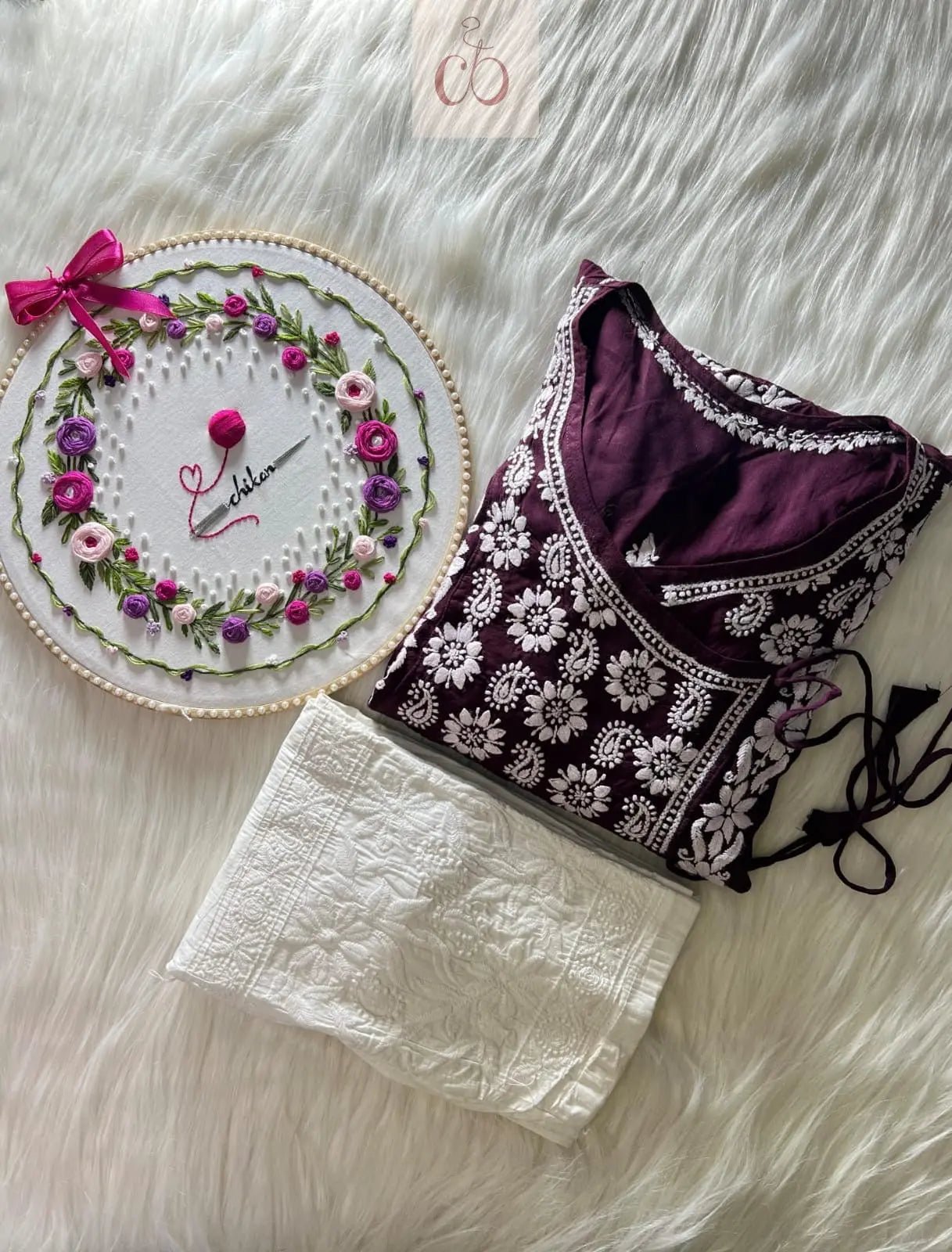 Traditional Thread Chikankari Gown - chikankariofficial