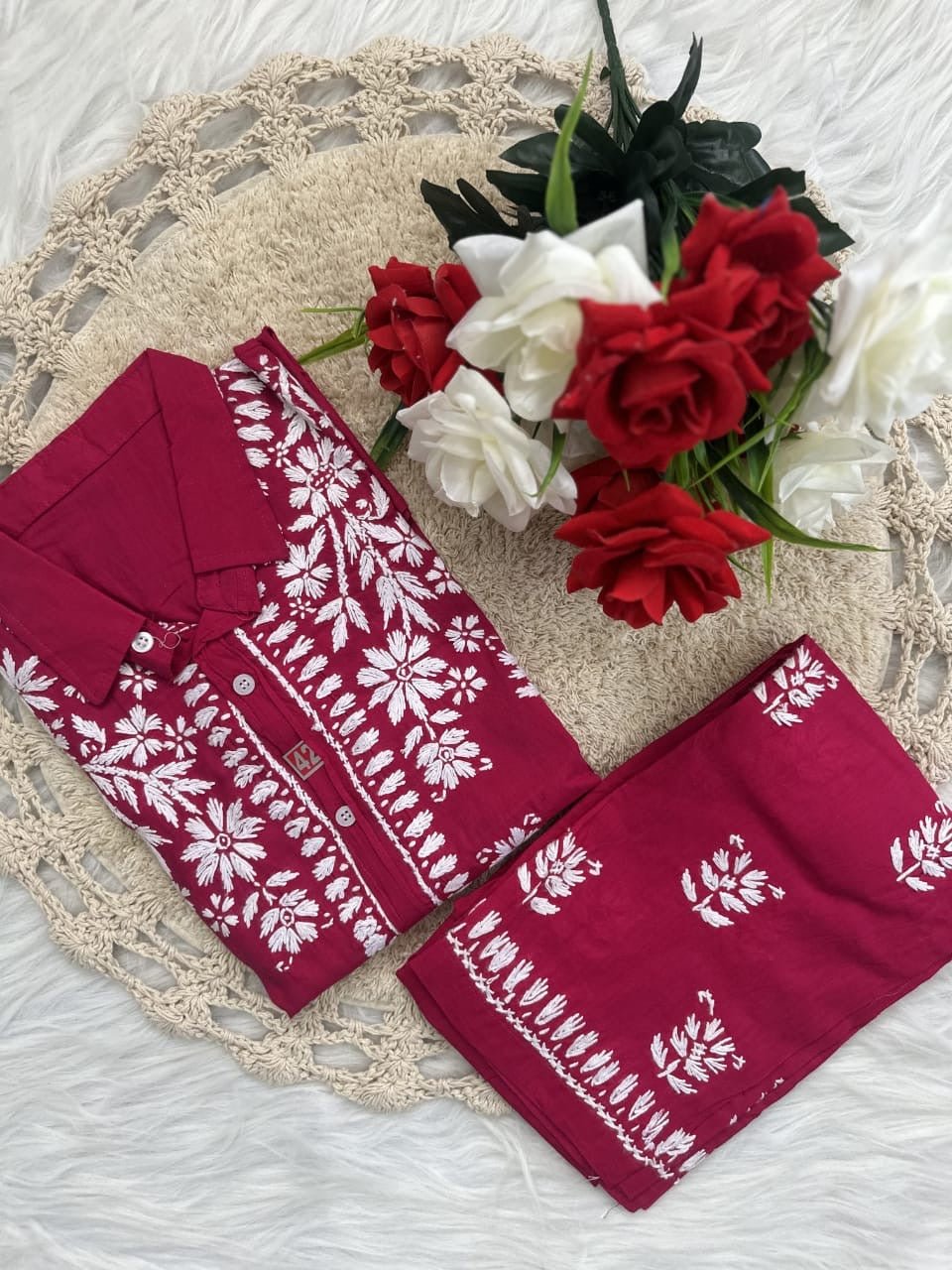 Trending Chikan pant Set - chikankariofficial